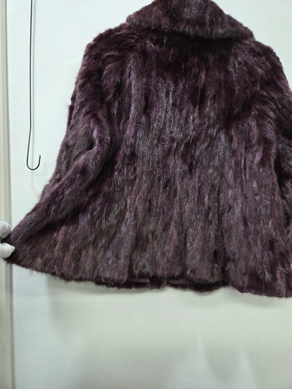 조이너스 밍크퍼 와인컬러 코트 Y2K 숏 스타일 66 상품이미지8