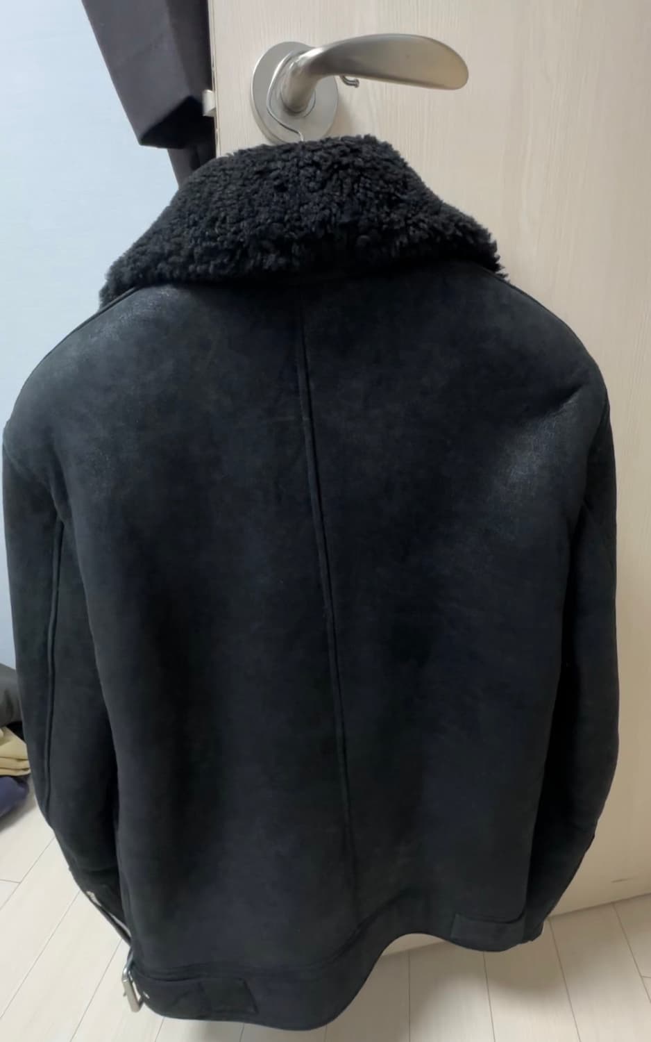 올세인츠 XS 블랙 무스탕 자켓 상품이미지5