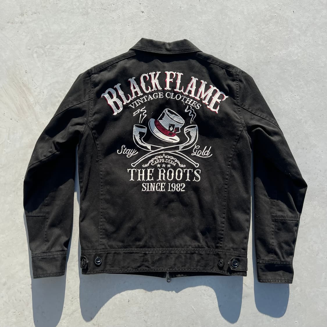 Black Flame 자수 자켓 상품이미지1