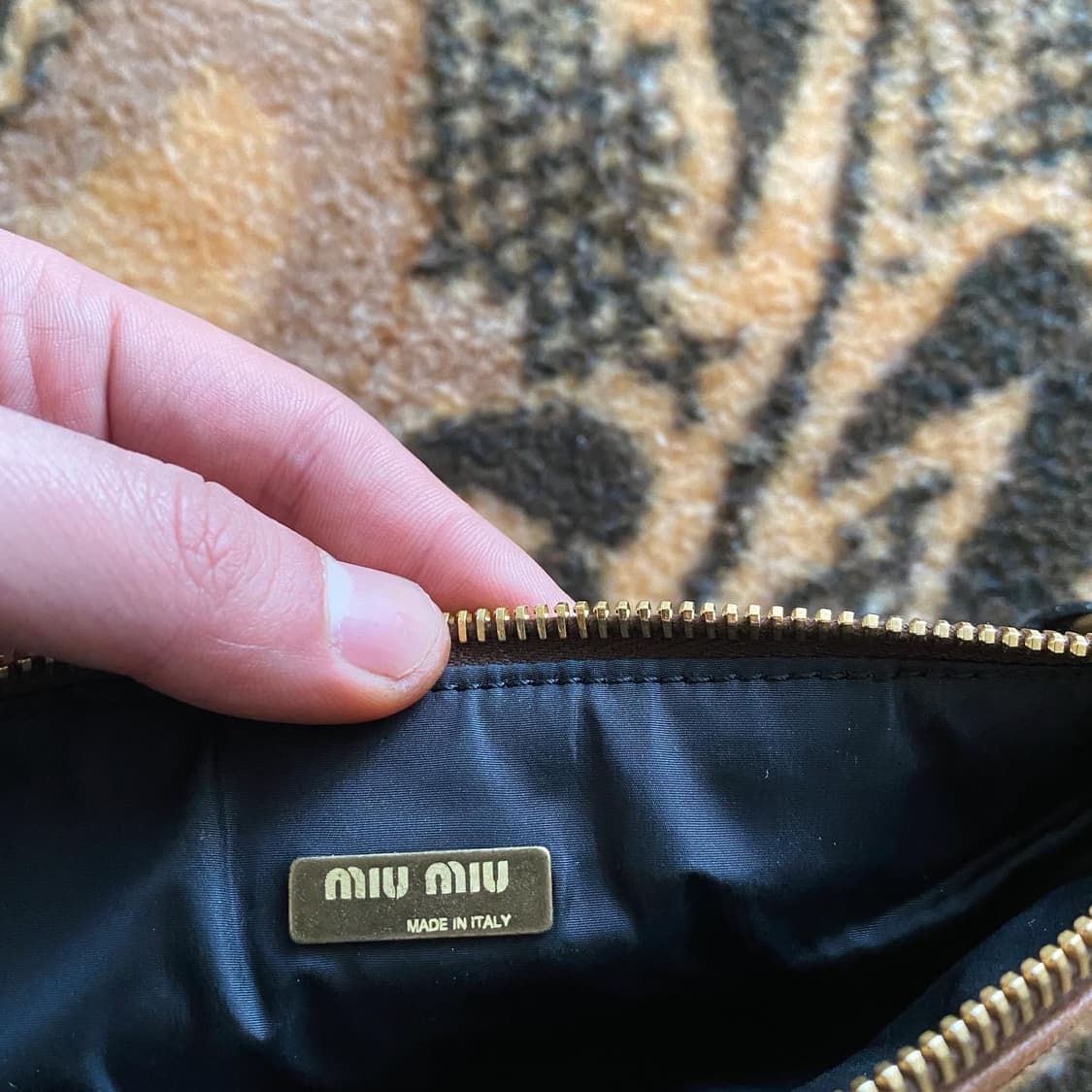 미우미우 이태리 빈티지 가죽 파우치 클러치백 가방 상품이미지6