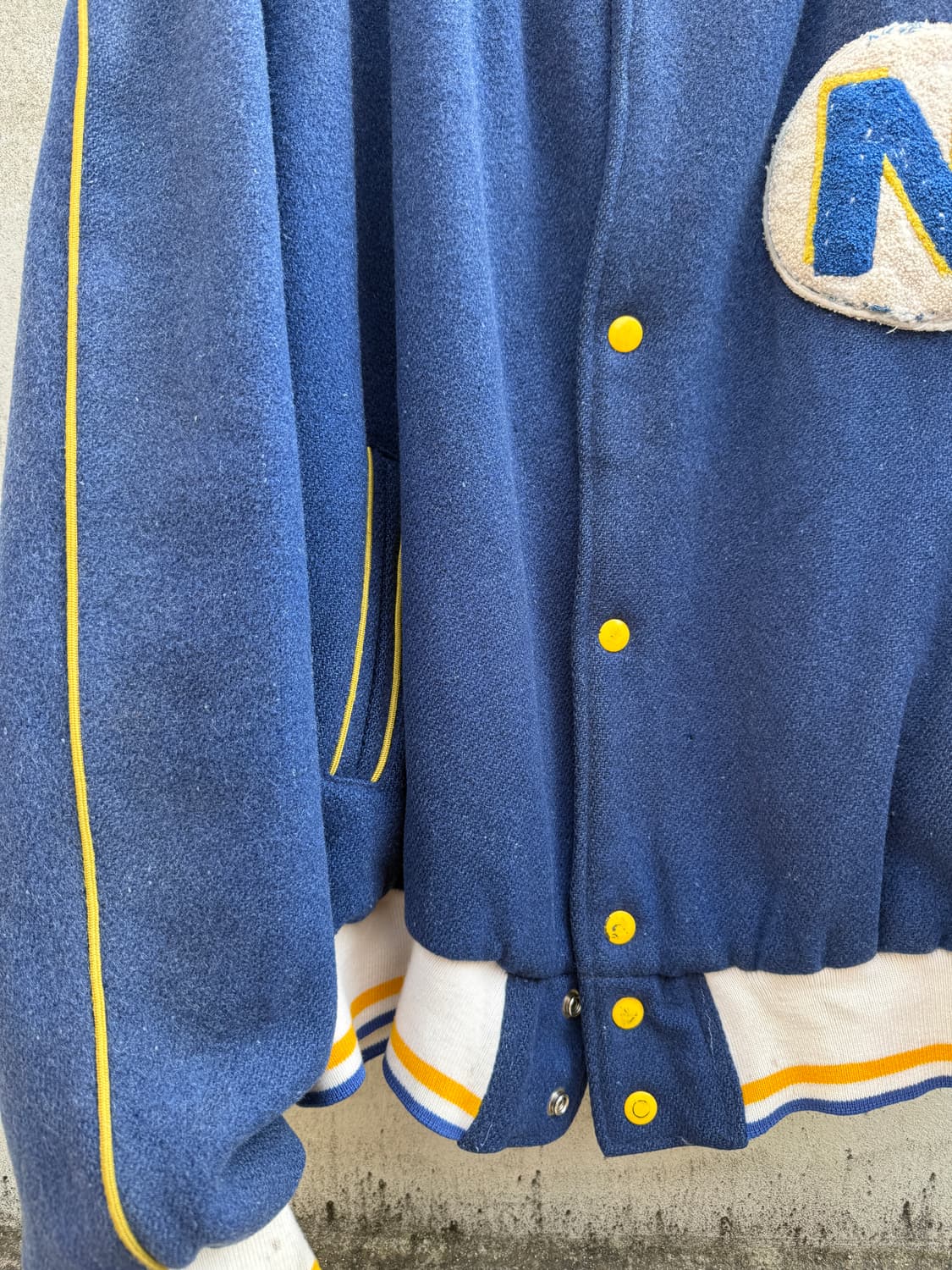 60s 빈티지 울 바시티 자켓 XL 상품이미지6