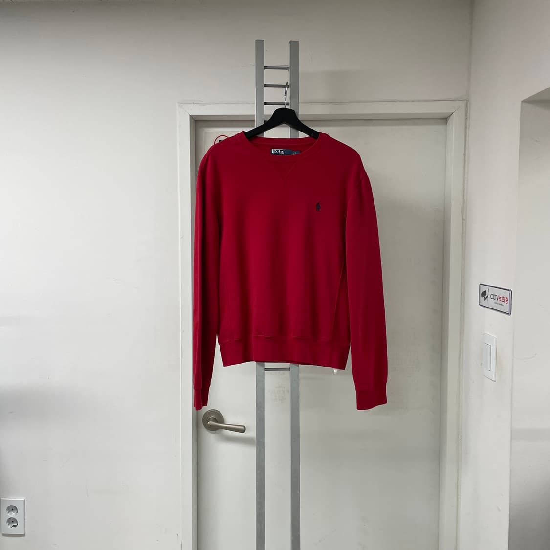 폴로 랄프로렌 레드 맨투맨 S 상품이미지1