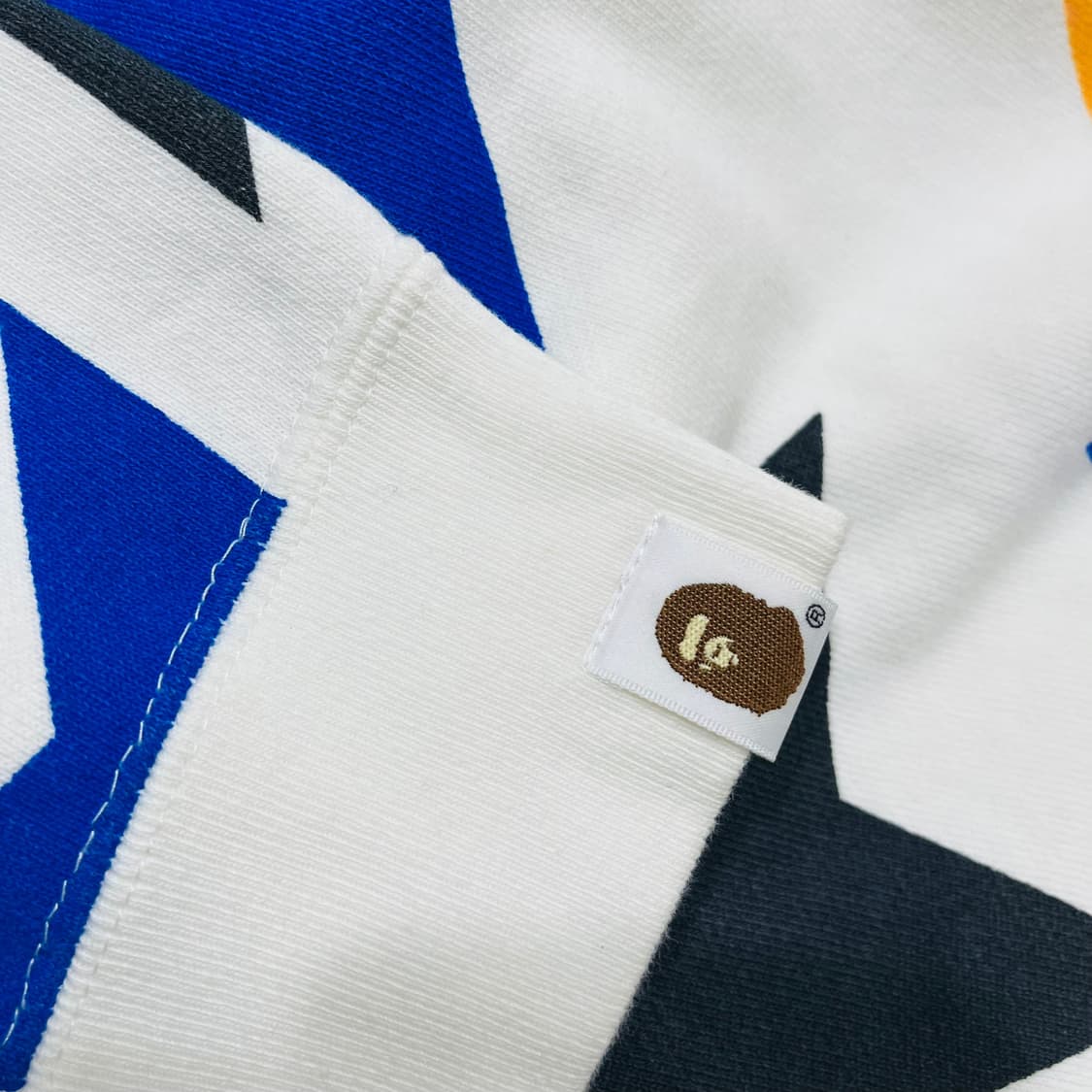 베이프 OG 멀티 스타 투웨이 화이트 후디 집업 상품이미지9