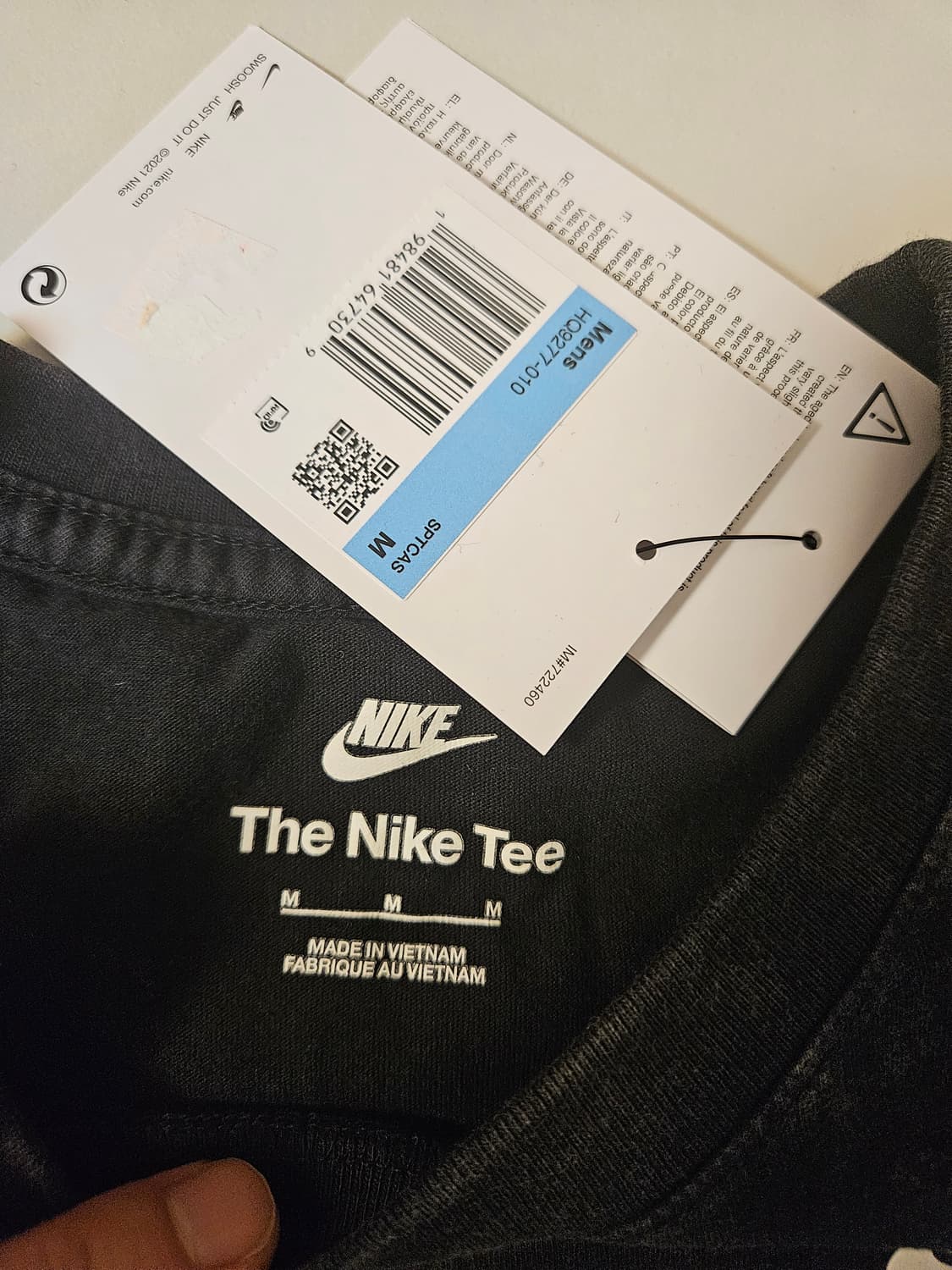 [해외M] 나이키 에어맥스95 워시드 티셔츠 블랙 상품이미지10