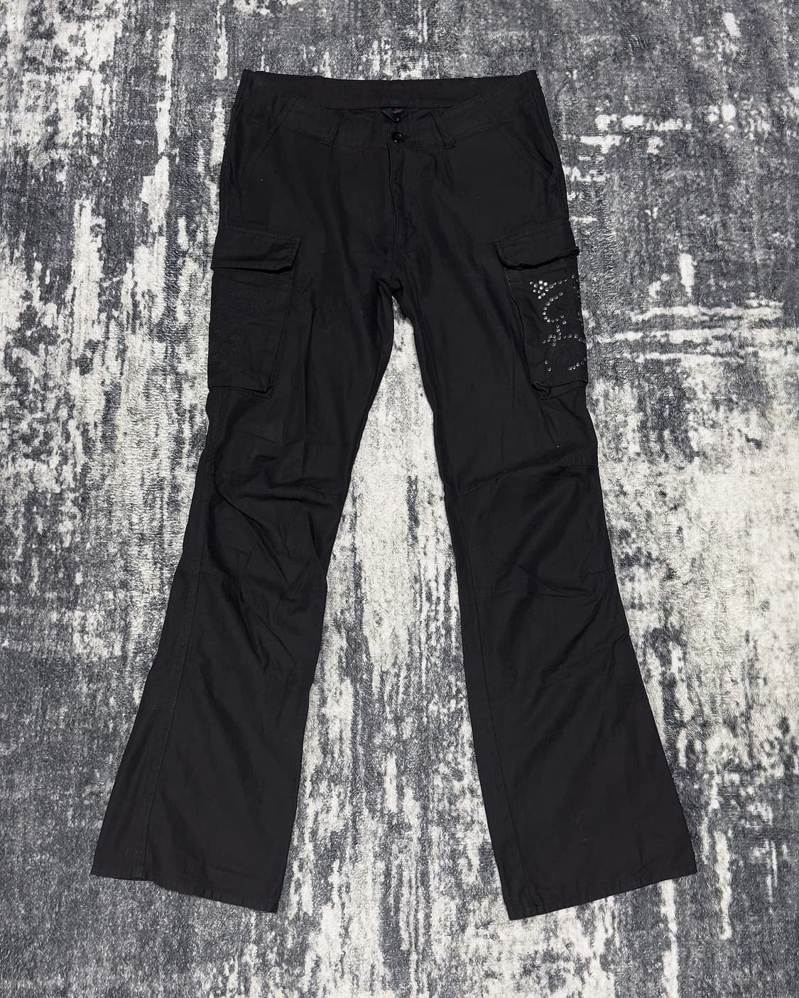 {Jack Rose} Embroidery Cargo Flare Pants 상품이미지2