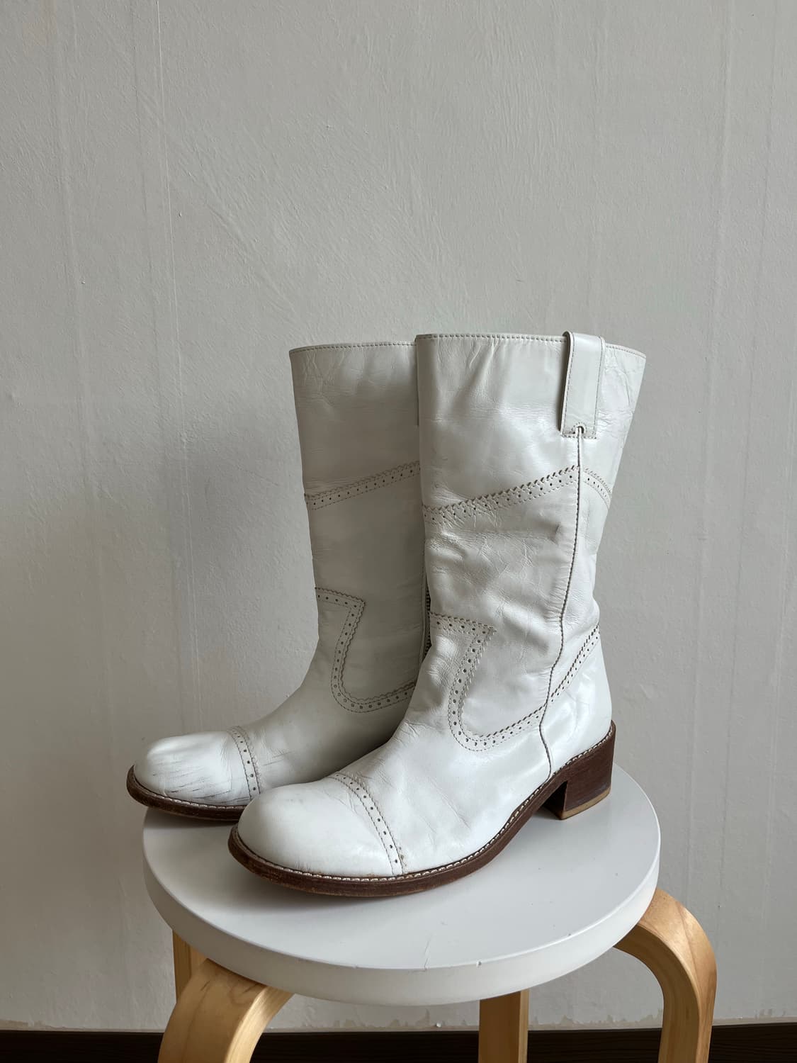 Comme des garcons tricot 화이트 부츠 상품이미지1