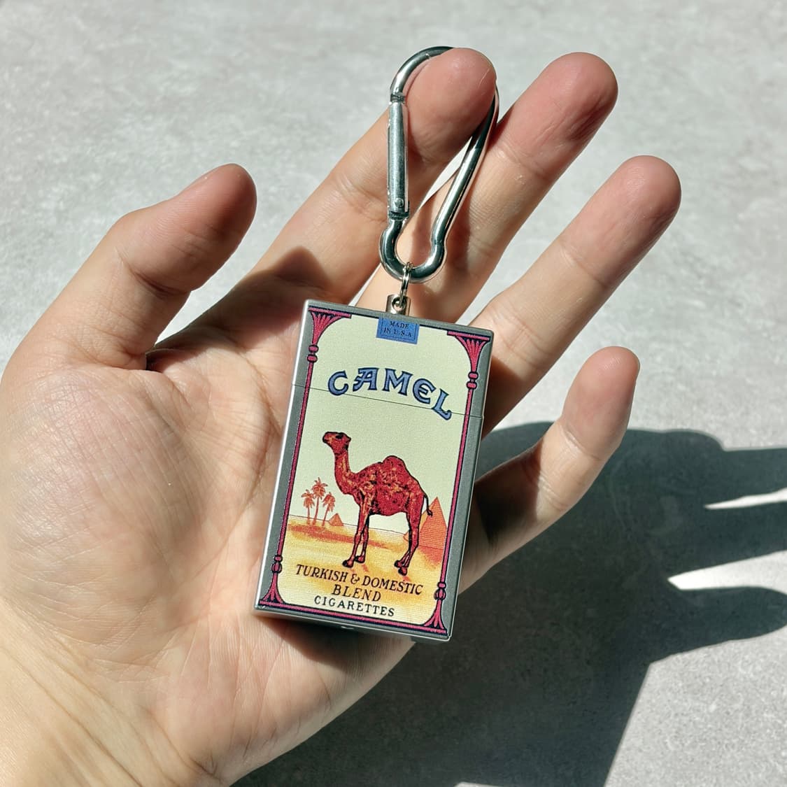 Oribell 카멜 재떨이 스틸 케이스 키링 열쇠고리 상품이미지2
