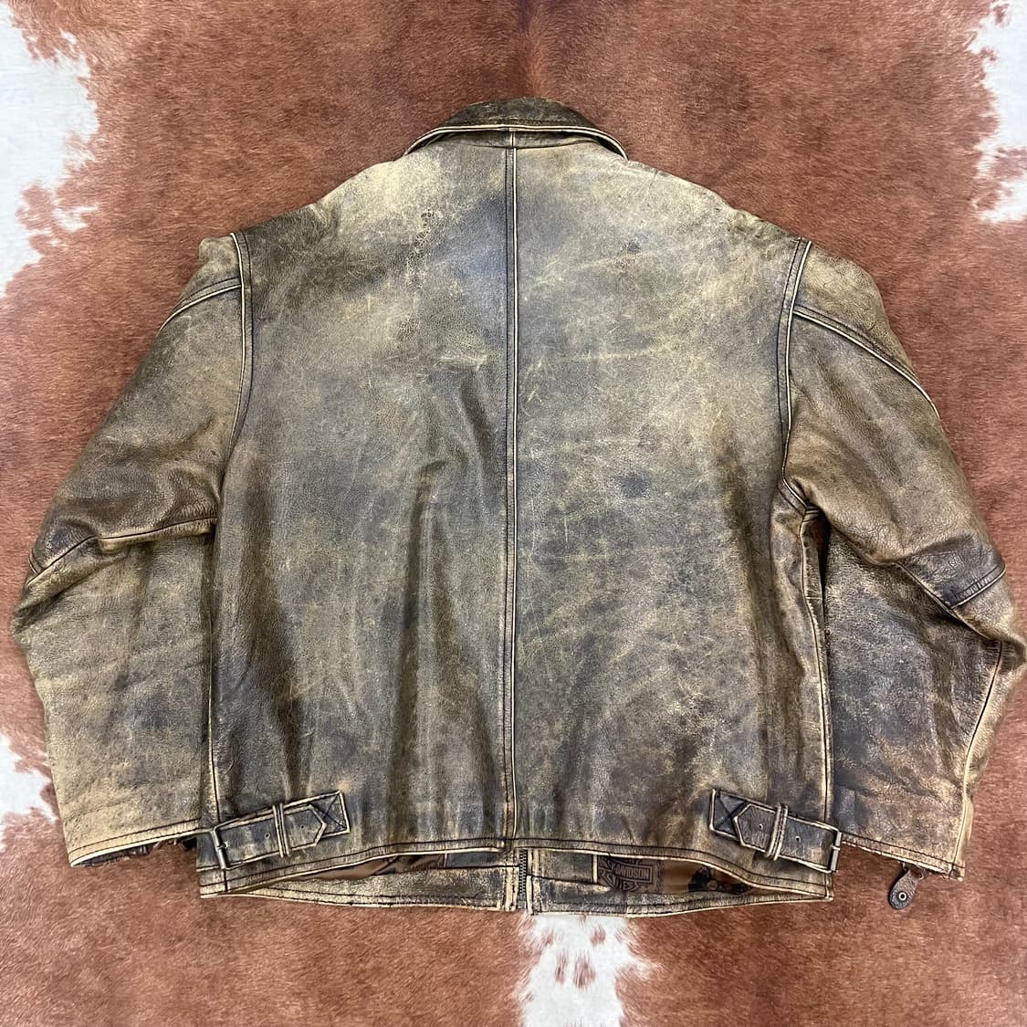 90's Vintage Cowhide Leather Jacket 상품이미지9