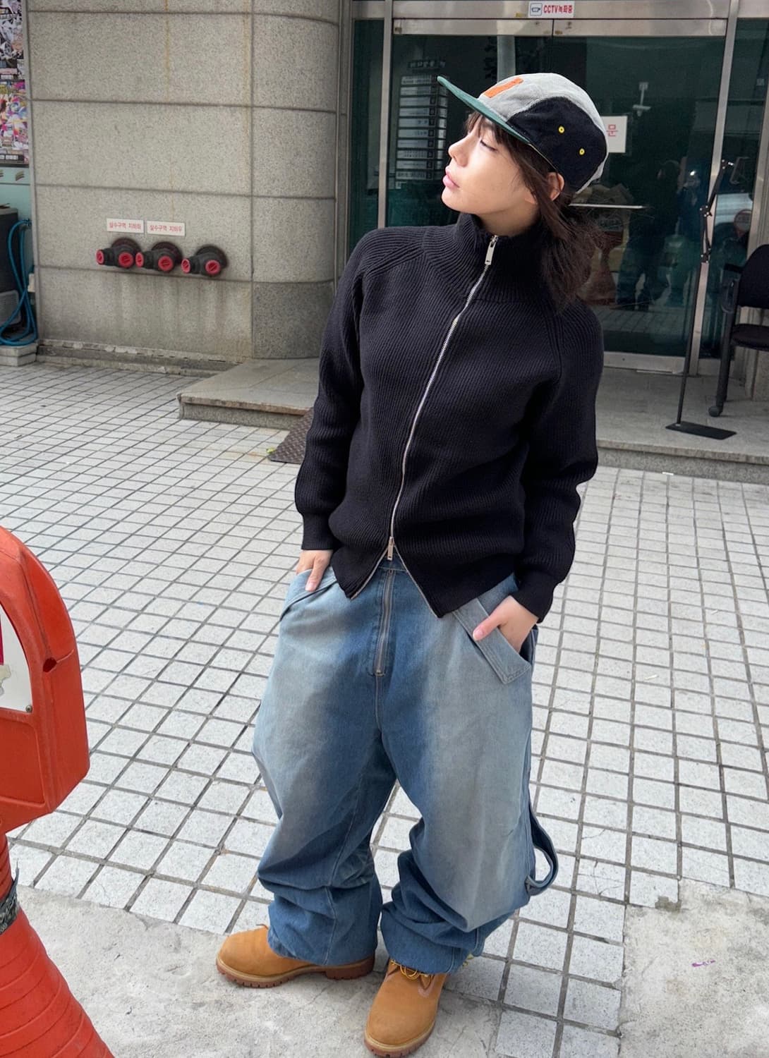 *Pre order [unisex] 코지무드 하이넥 투웨이 니트집업(2c 상품이미지5