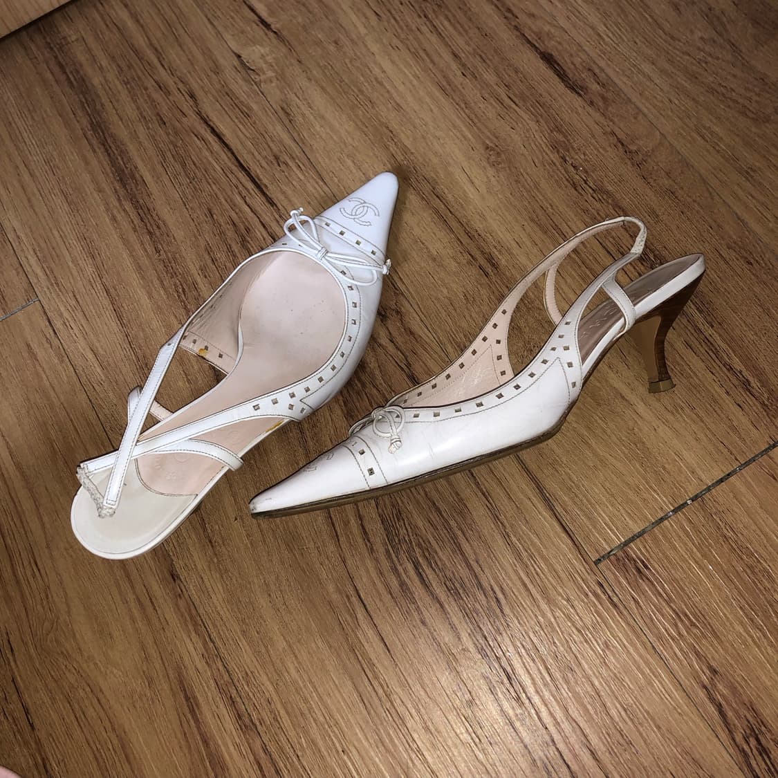 Chanel white heels 📬  상품이미지8