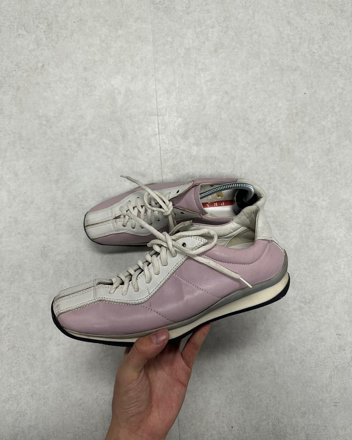 Prada pink leather shoes 상품이미지1