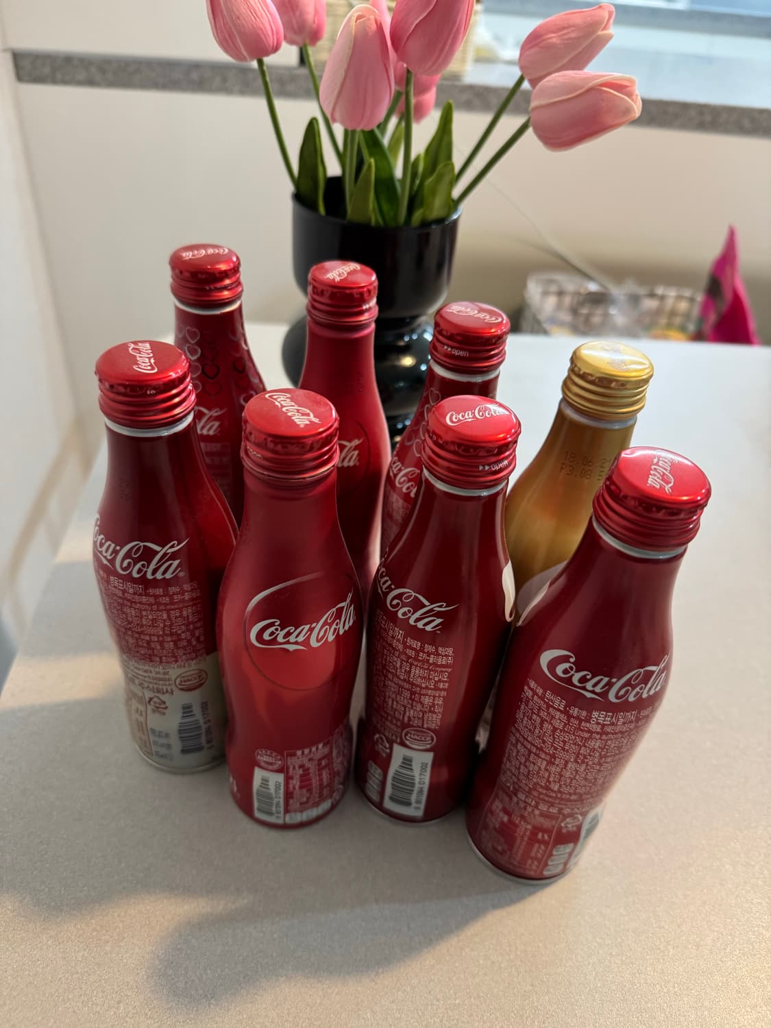 코카콜라 빈티지 알루미늄 보틀 250ml 카페소품 인테리어소품 한정판 상품이미지3