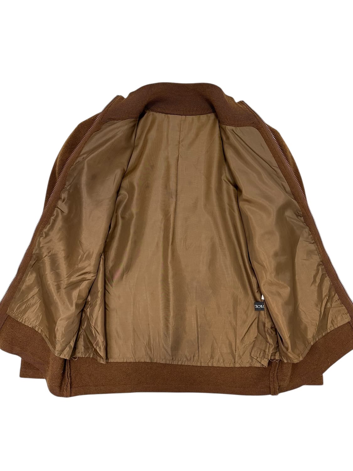 Embroidery Wool Zip Knit Jacket 상품이미지3