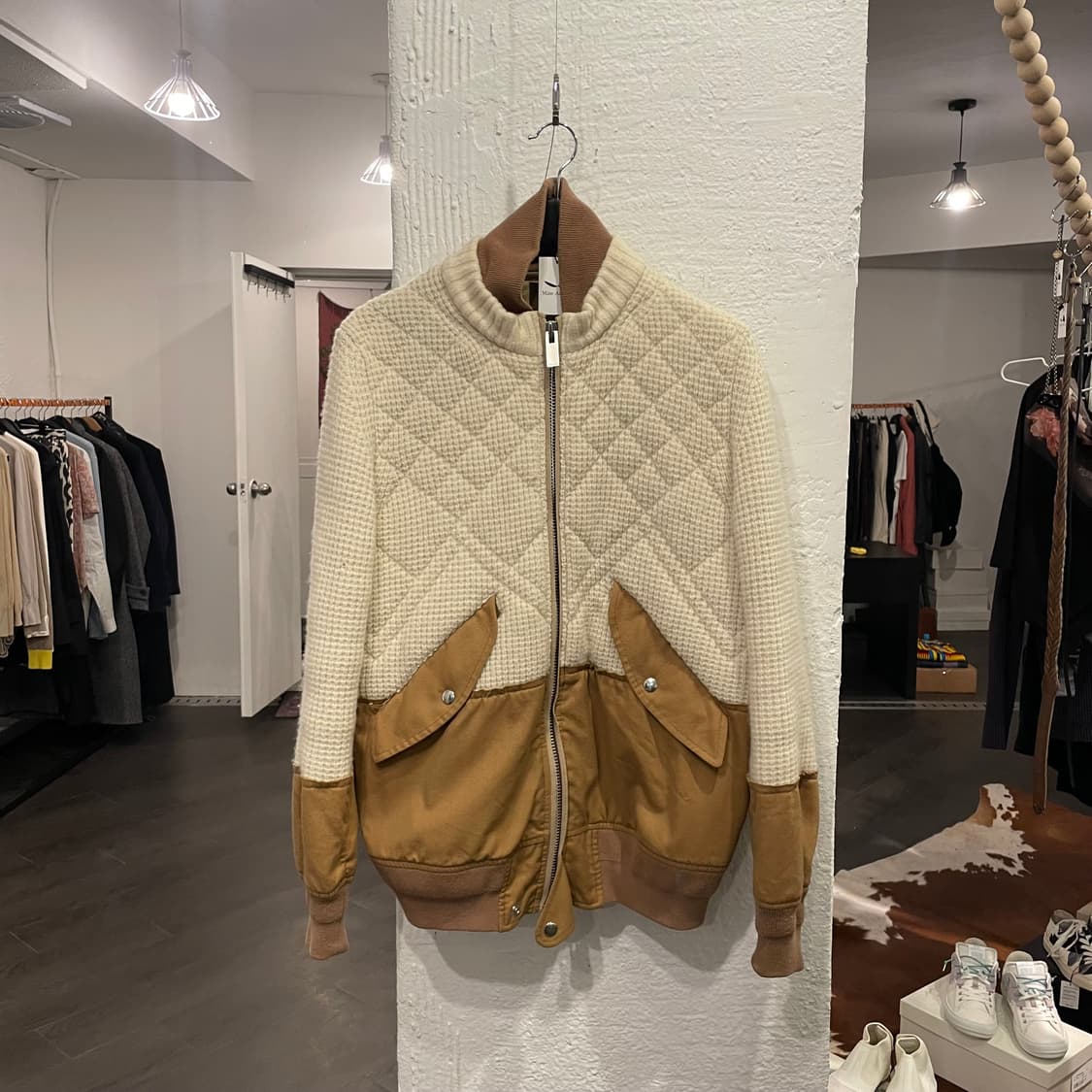 사카이 16aw 니트 도킹 봄버 자켓 상품이미지1