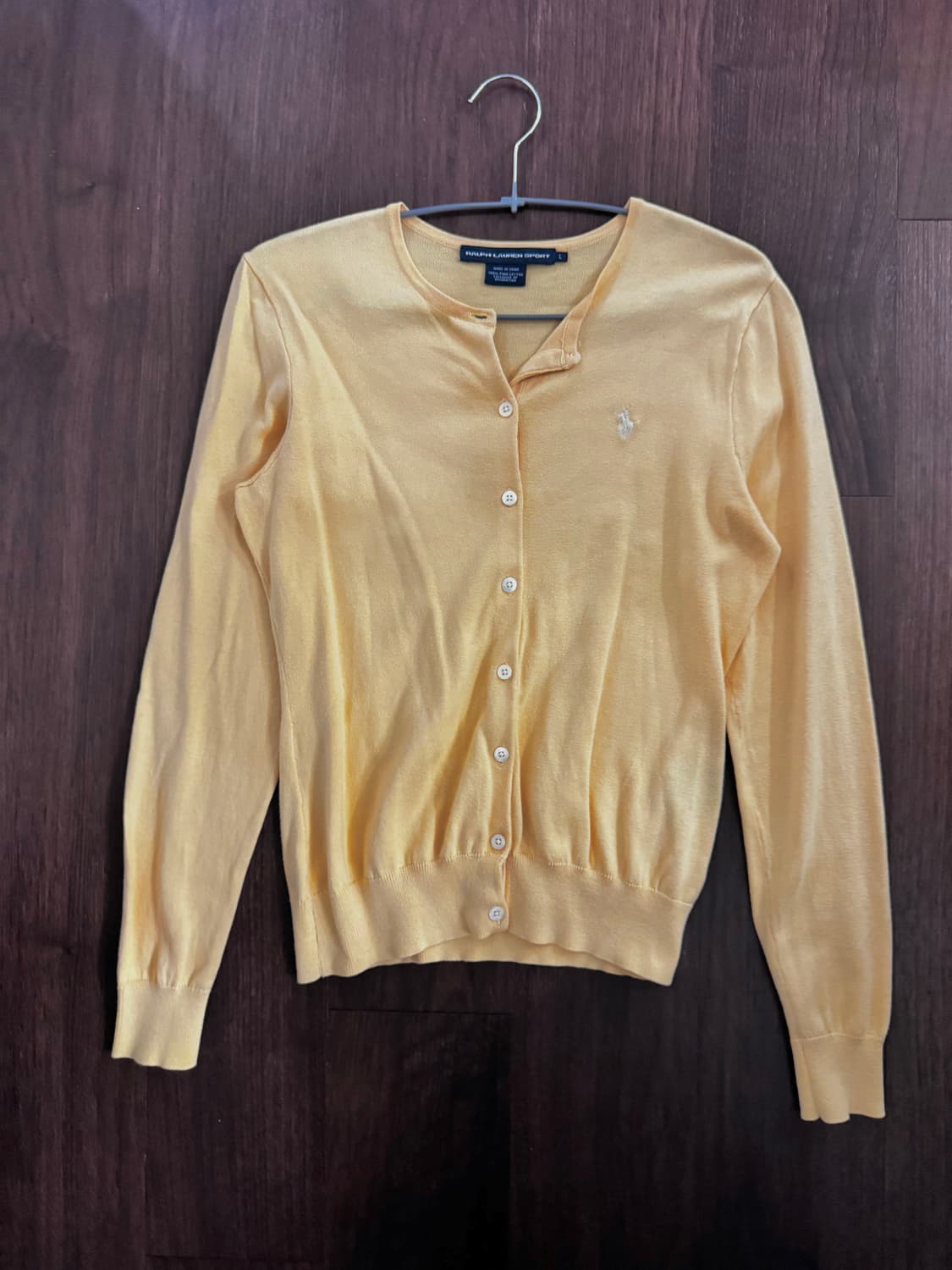 랄프로렌 스포츠 옐로우 가디건 상품이미지1