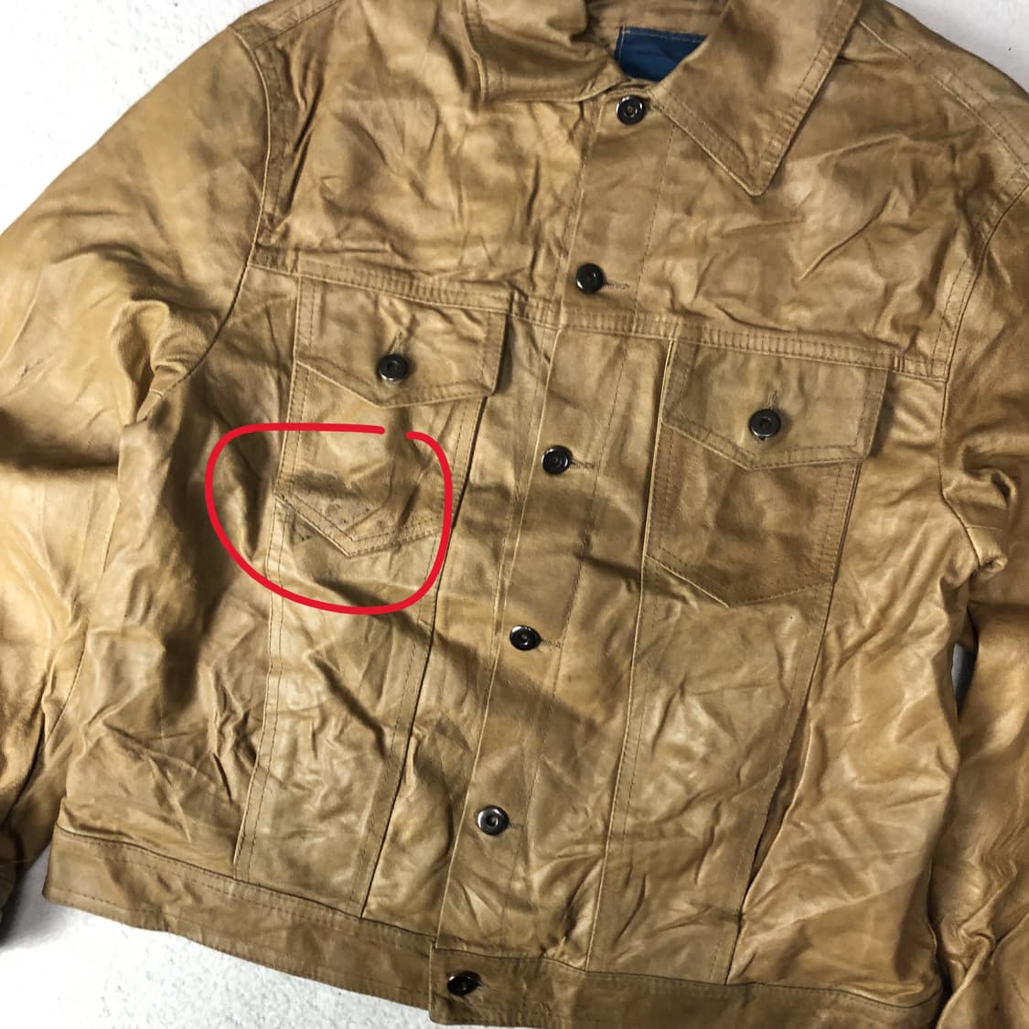 Overpell  레더 트러커 자켓  상품이미지6