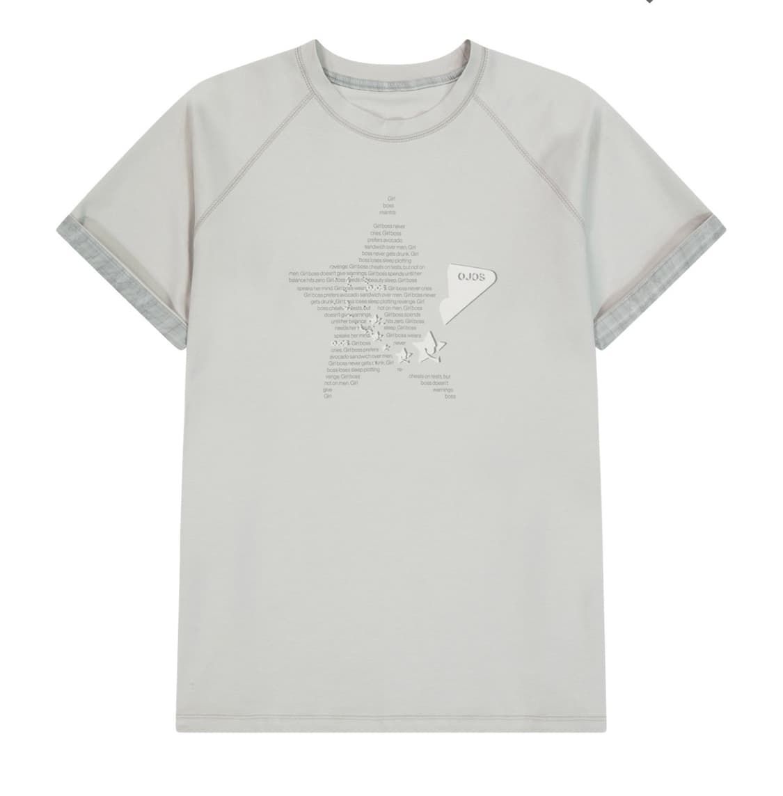 오호스 Double Sleeves Raglan T-shirt 상품이미지1