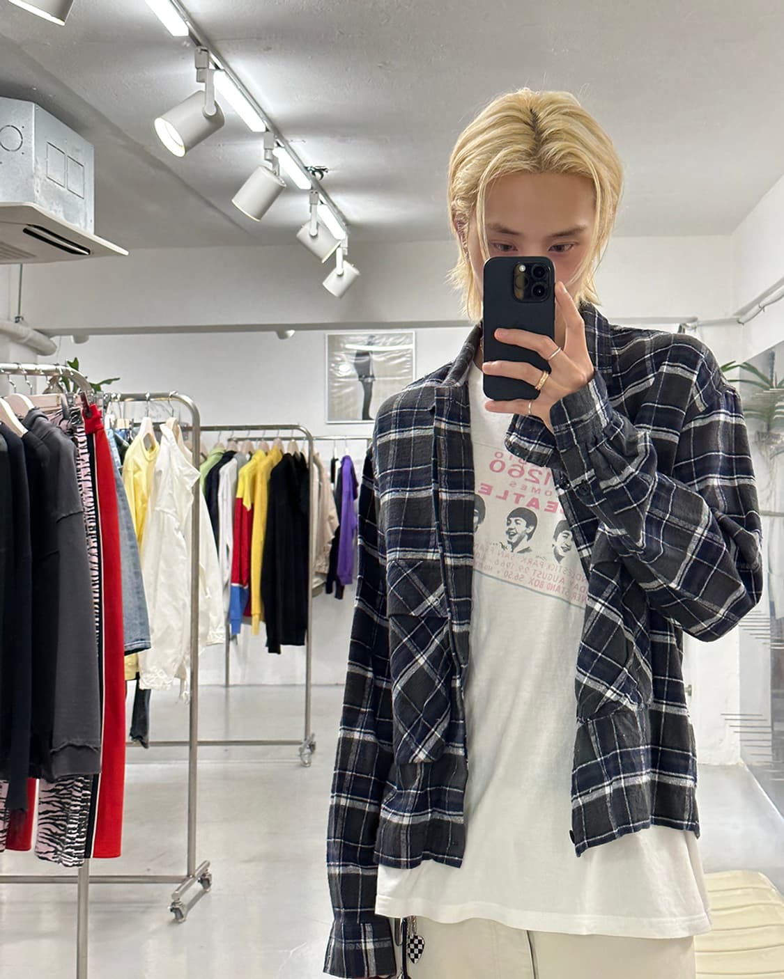 YSTRDY'S TMRRW Short Flannel Shirt 상품이미지3