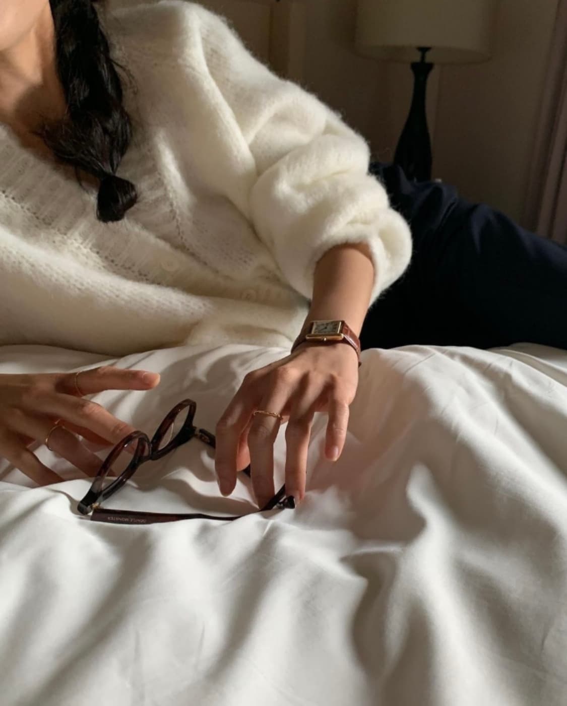 오버테이크 어반 알파카 가디건 아이보리 overtake 상품이미지3