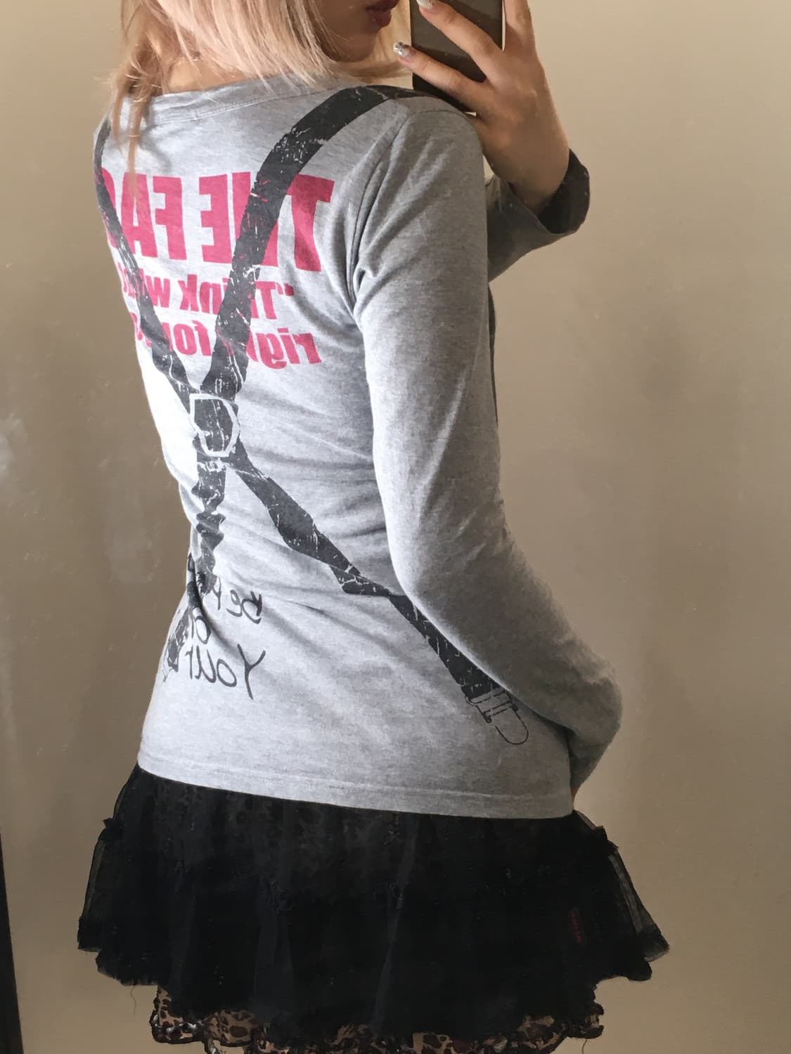 jpn vintage punk2k printing long sleeve 상품이미지5
