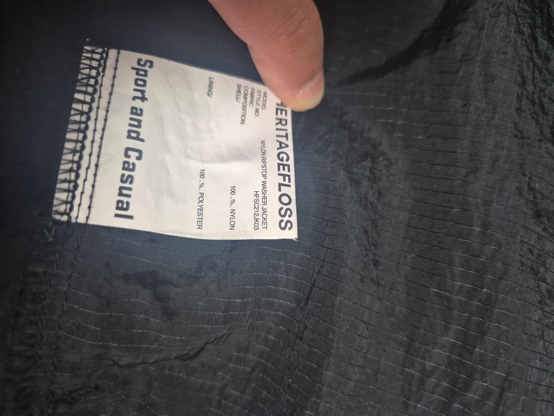 헤리티지플로스 립스탑 바람막이 L(105) 상품이미지7