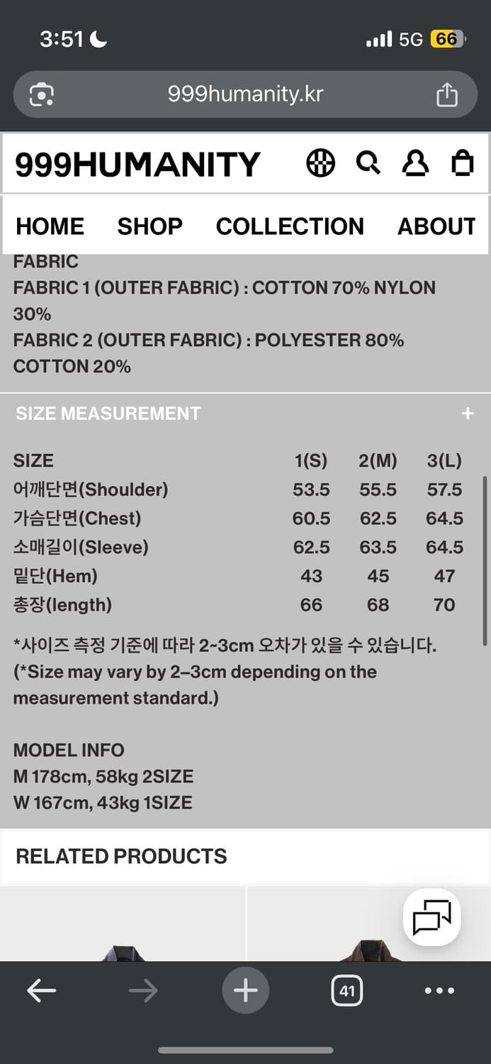 999휴머니티 어드벤처 블리치드 봄버 자켓 차콜 3사이즈 상품이미지5