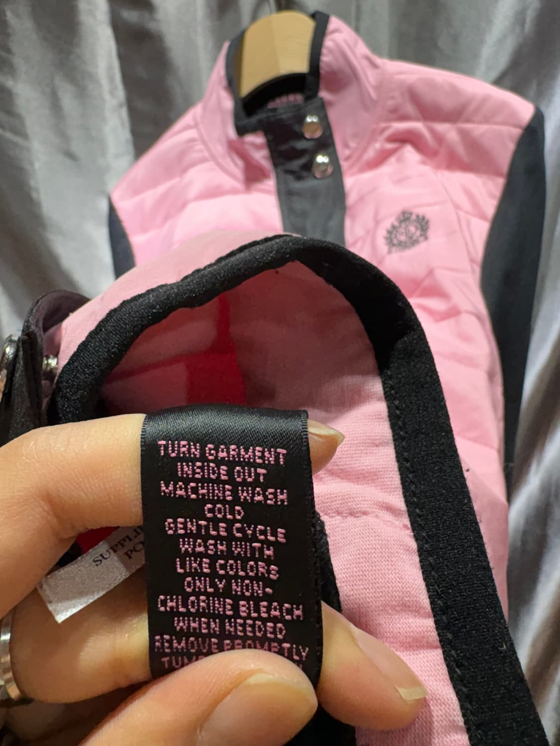 L 폴로랄프로렌 우먼스 핑크 퀄링 자켓 상품이미지6