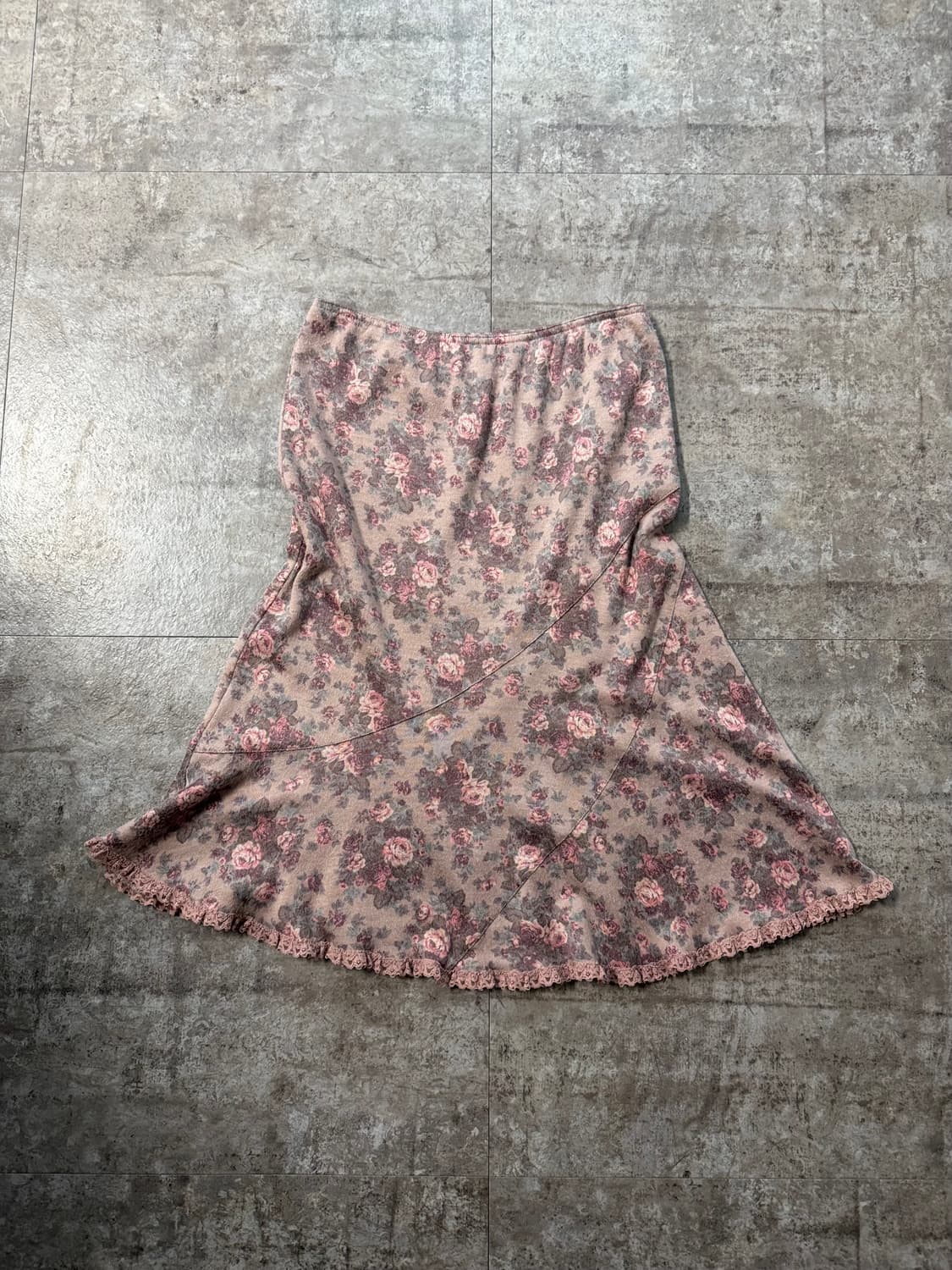 이태리 메이드 러플 니트 플로럴 스커트 2pcs SET 상품이미지10