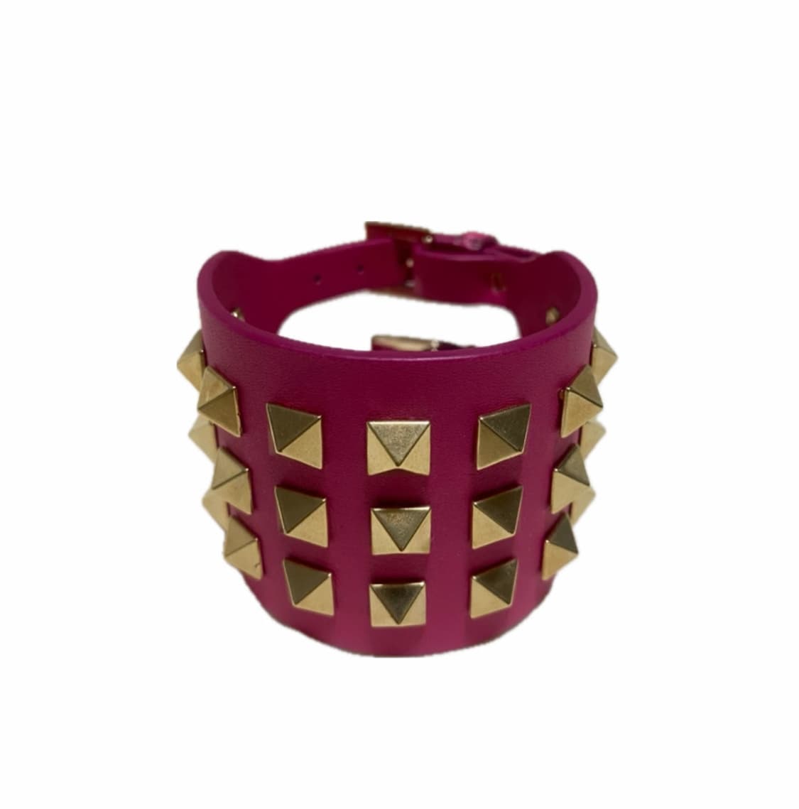 Valentino 락스터드 핑크레더 팔찌 상품이미지1