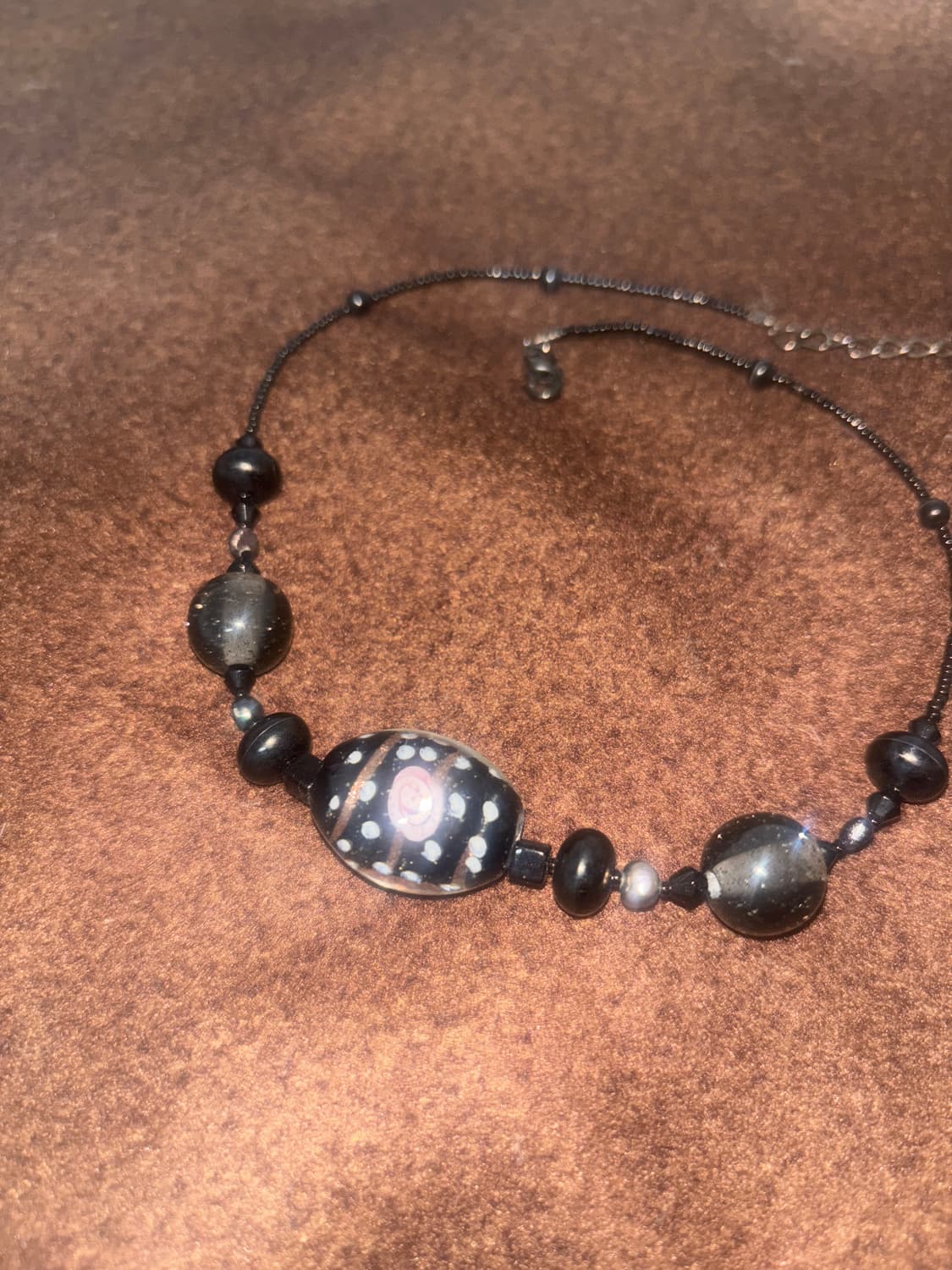 도트패턴 로즈 빈티지 목걸이 상품이미지4