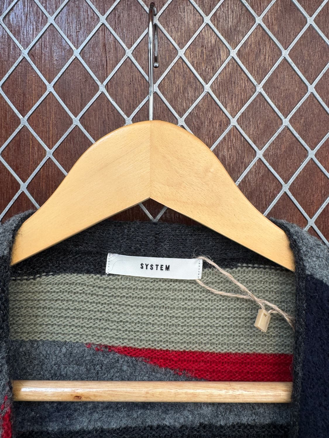 한섬 시스템 SYSTEM 알파카 앙고라 웨스턴 패턴 니트 가디건 F 상품이미지3