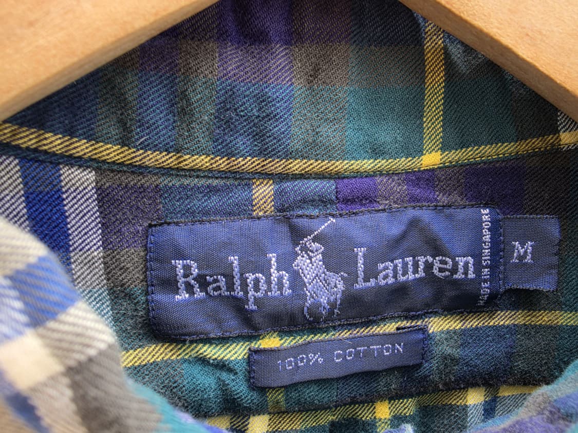90s 폴로 랄프로렌 체크 셔츠 상품이미지5