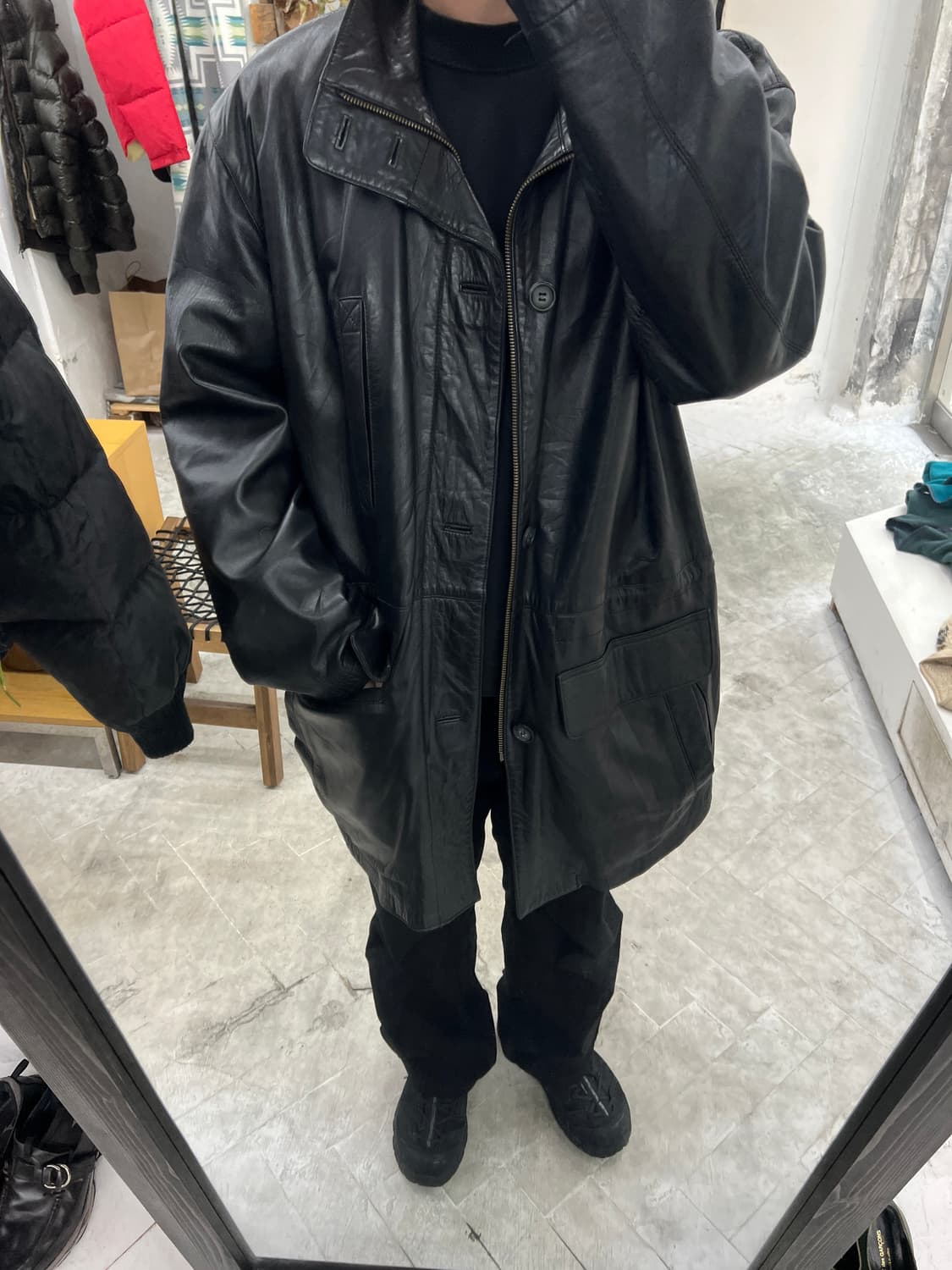 RICARDO 빈티지 양가죽 코트자켓 상품이미지7