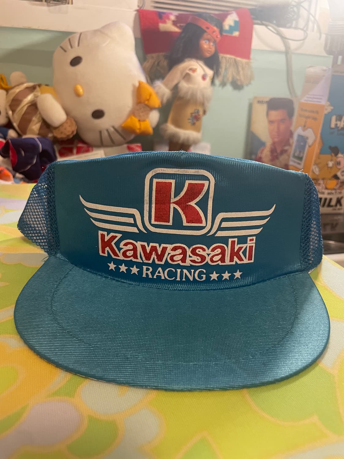 Vintage Kawasaki Racing Trucker Cap  상품이미지1