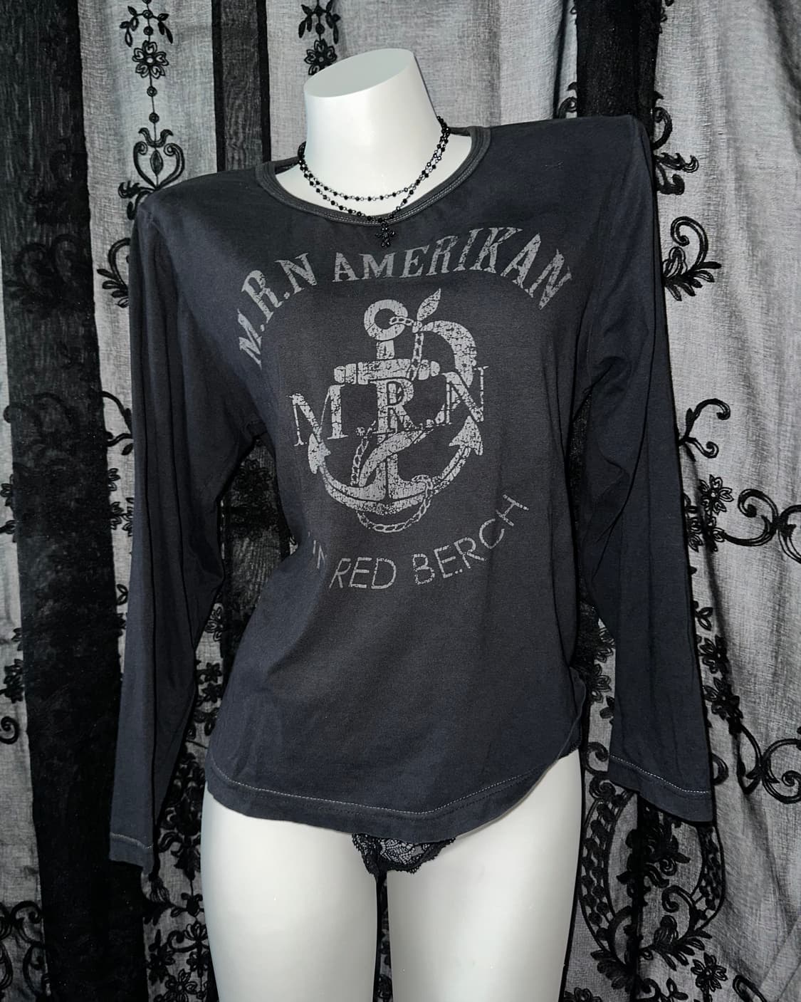 Rock chic black long-sleeve 상품이미지2