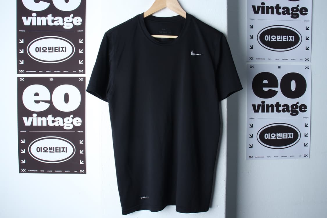 (XL) 나이키 반팔 티셔츠 기능성 블랙 런닝 러닝-H33529 상품이미지2