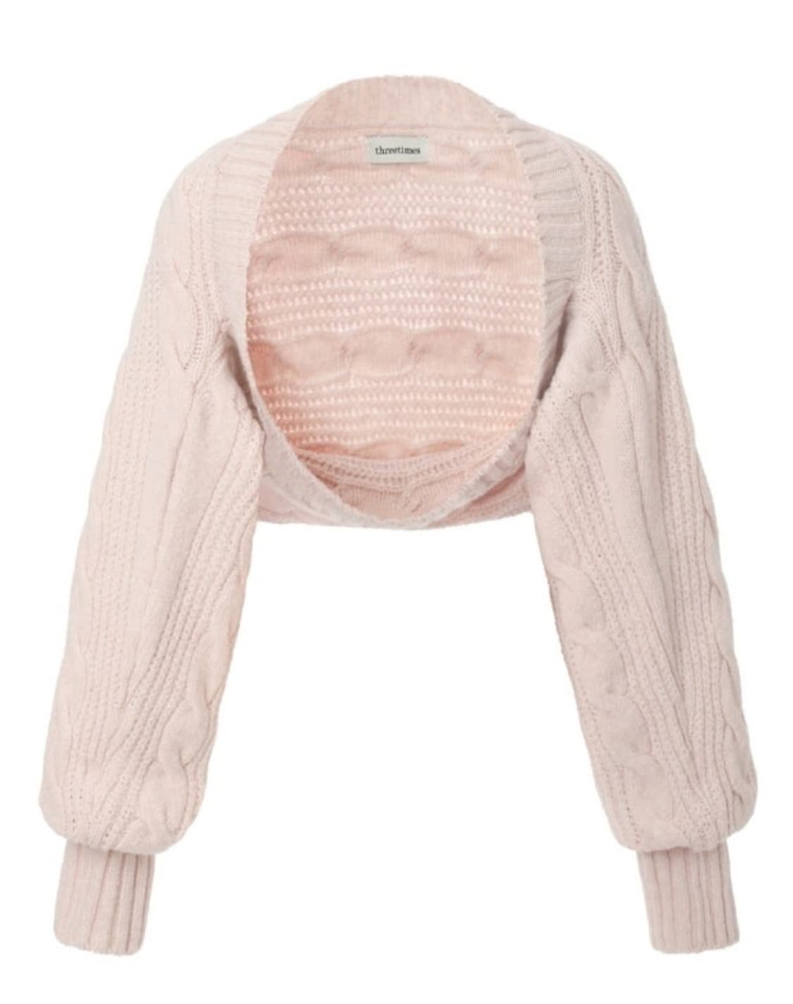 쓰리타임즈 버니볼레로 핑크 상품이미지1