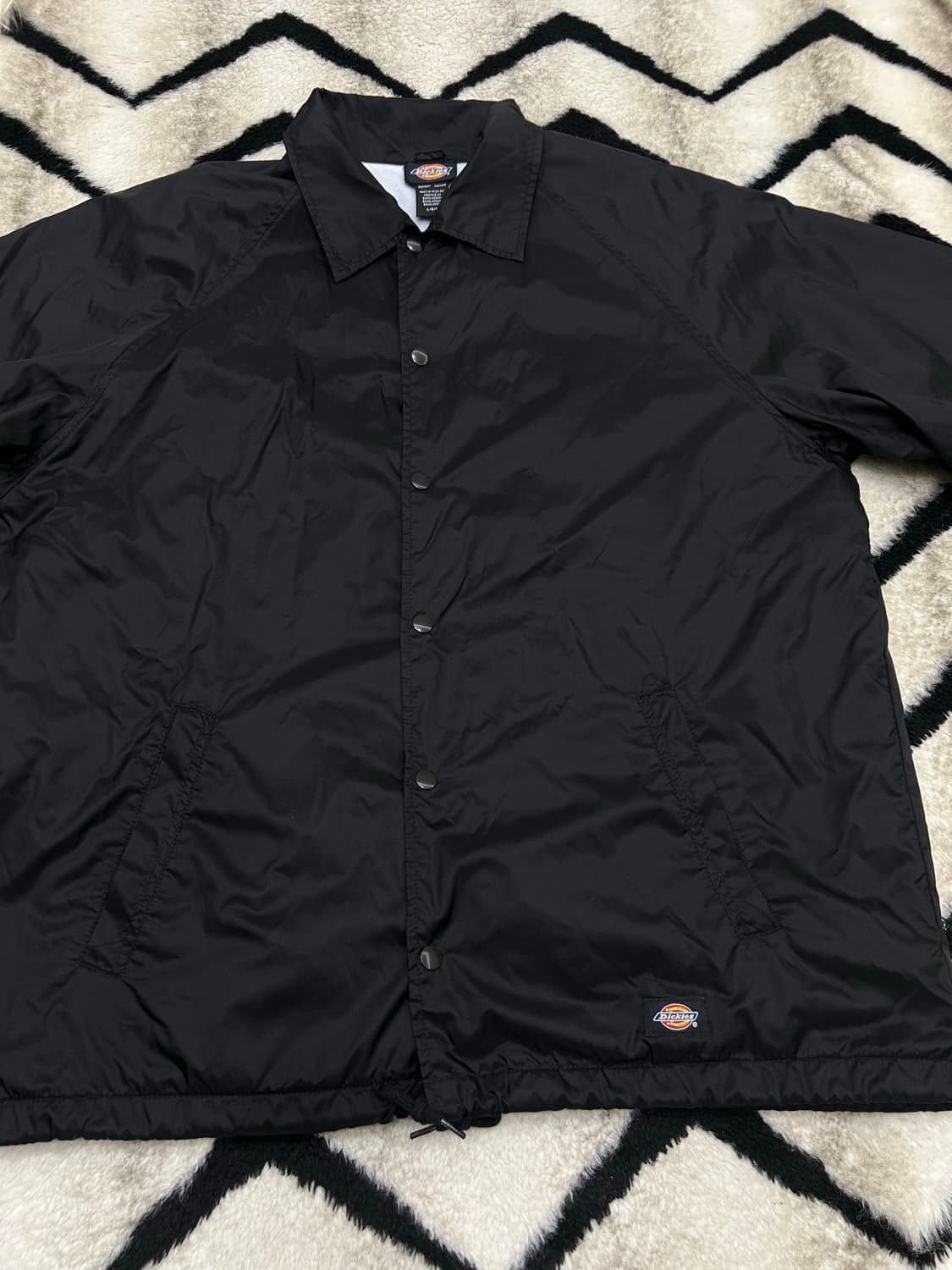 [실측XL]디키즈 스냅 코치자켓/블랙 상품이미지4