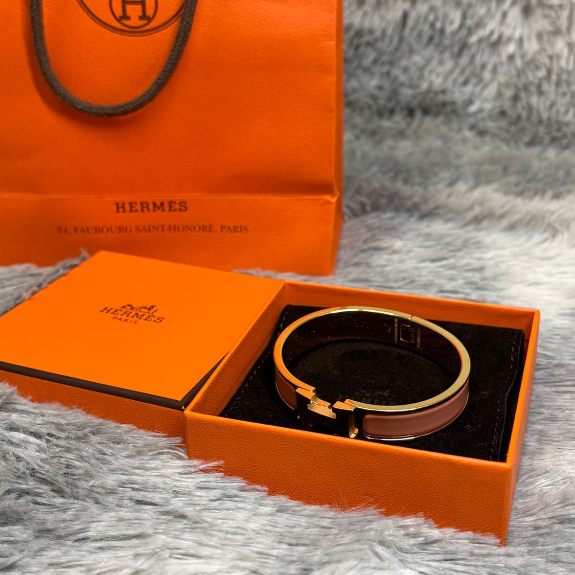 에르메스 클릭아슈 PM 핑크골드 풀구성품 상품이미지1