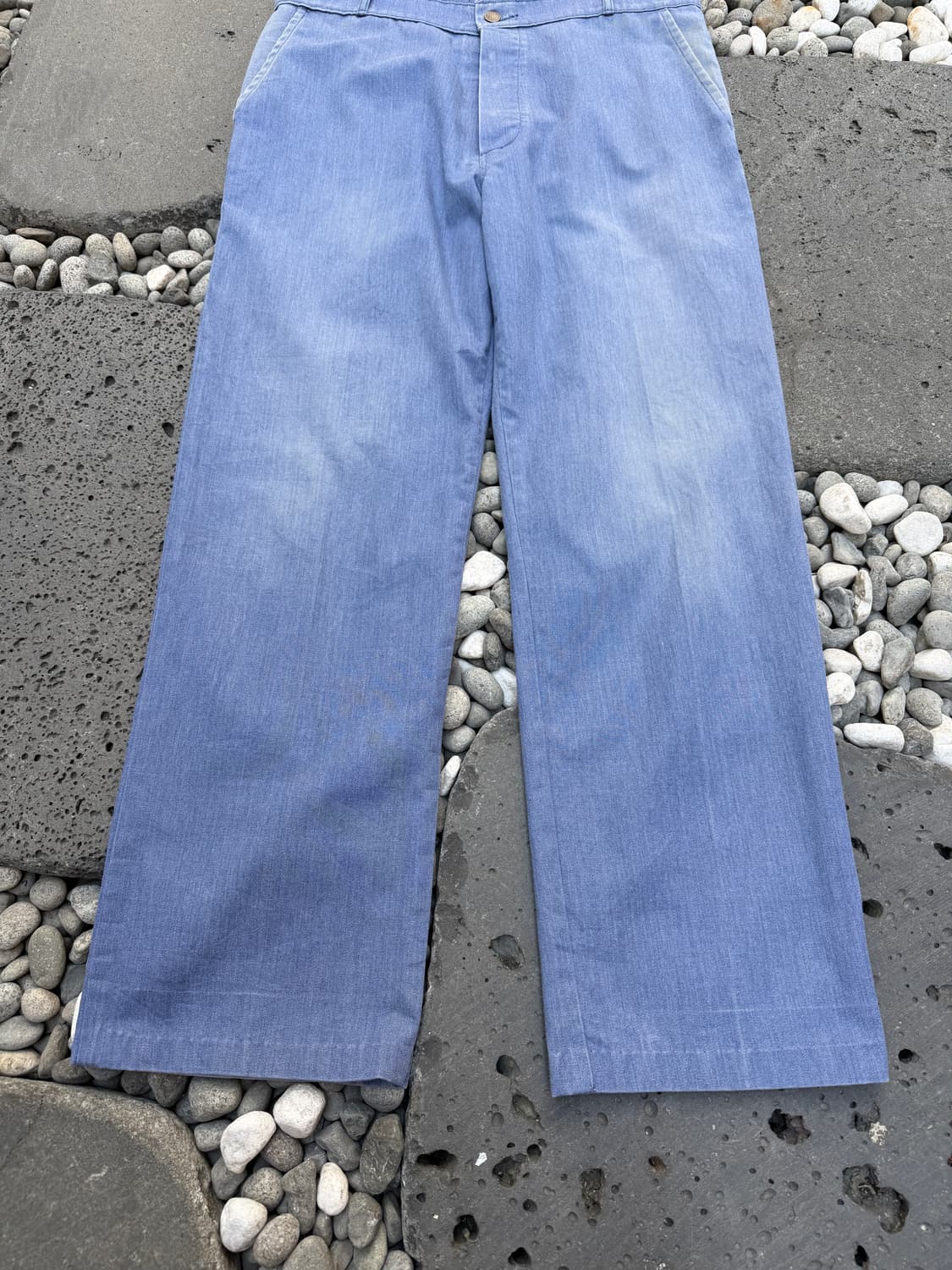 60s FRENCH KIDUR FADED CHAMBRAY 프렌치워크팬츠 상품이미지4