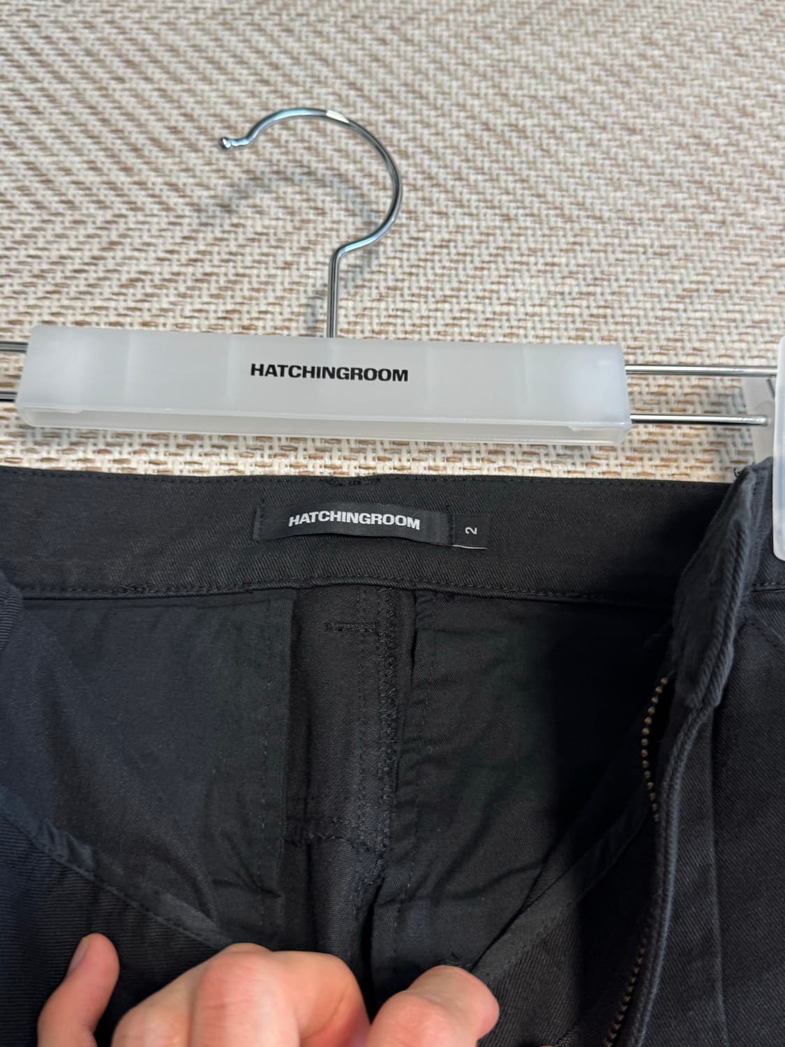 2) 해칭룸 카고치노 팬츠 블랙 상품이미지3