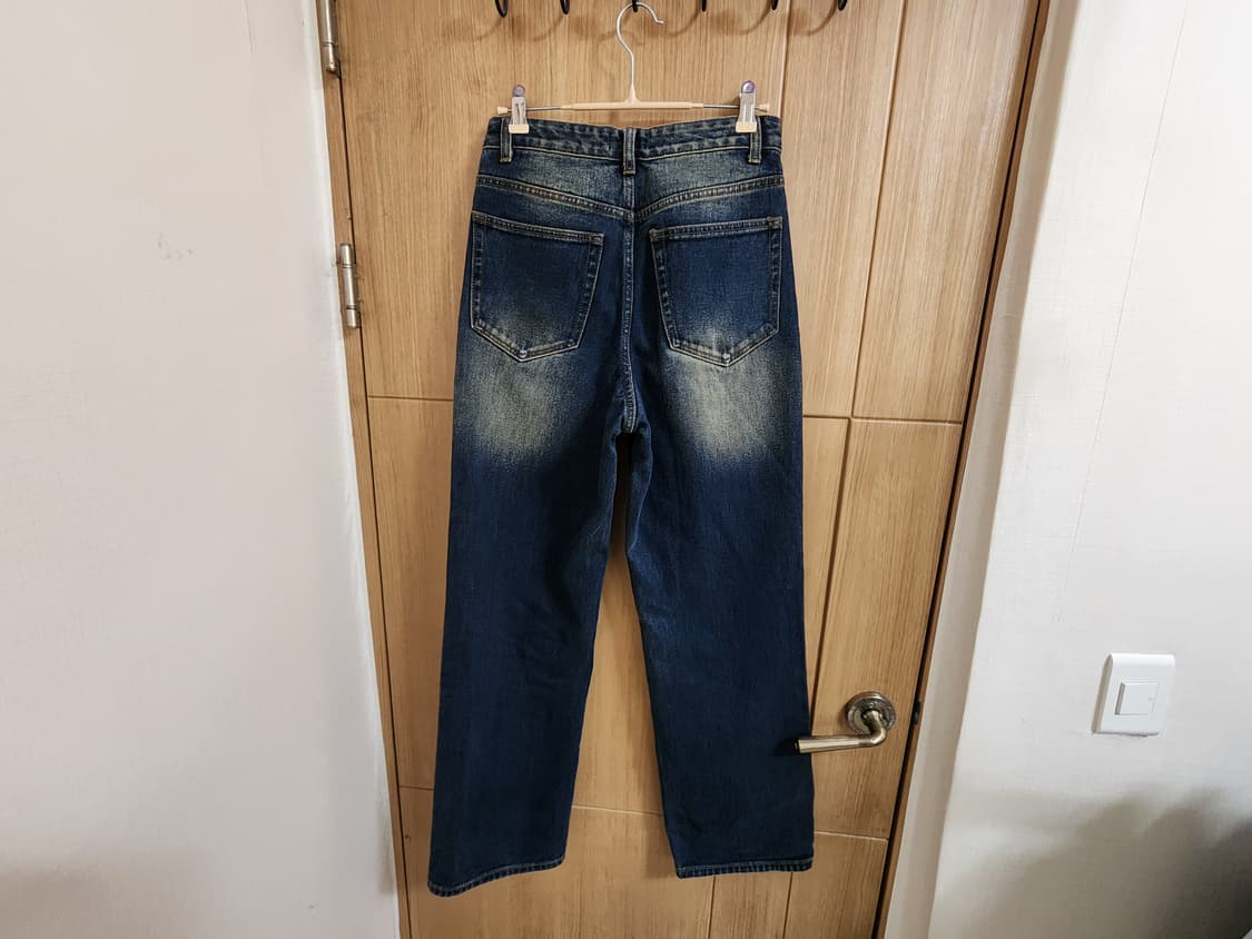 (26)무신사 빅 브러쉬 와이드 데님 팬츠 옐로우딥인디고 상품이미지4