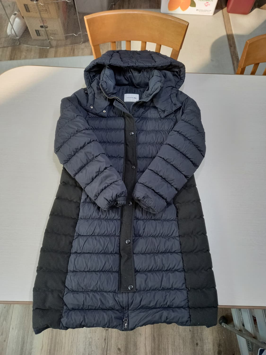 M95 LACOSTE Kor 구스다운 롱패딩 다크네이비 M-980 상품이미지3