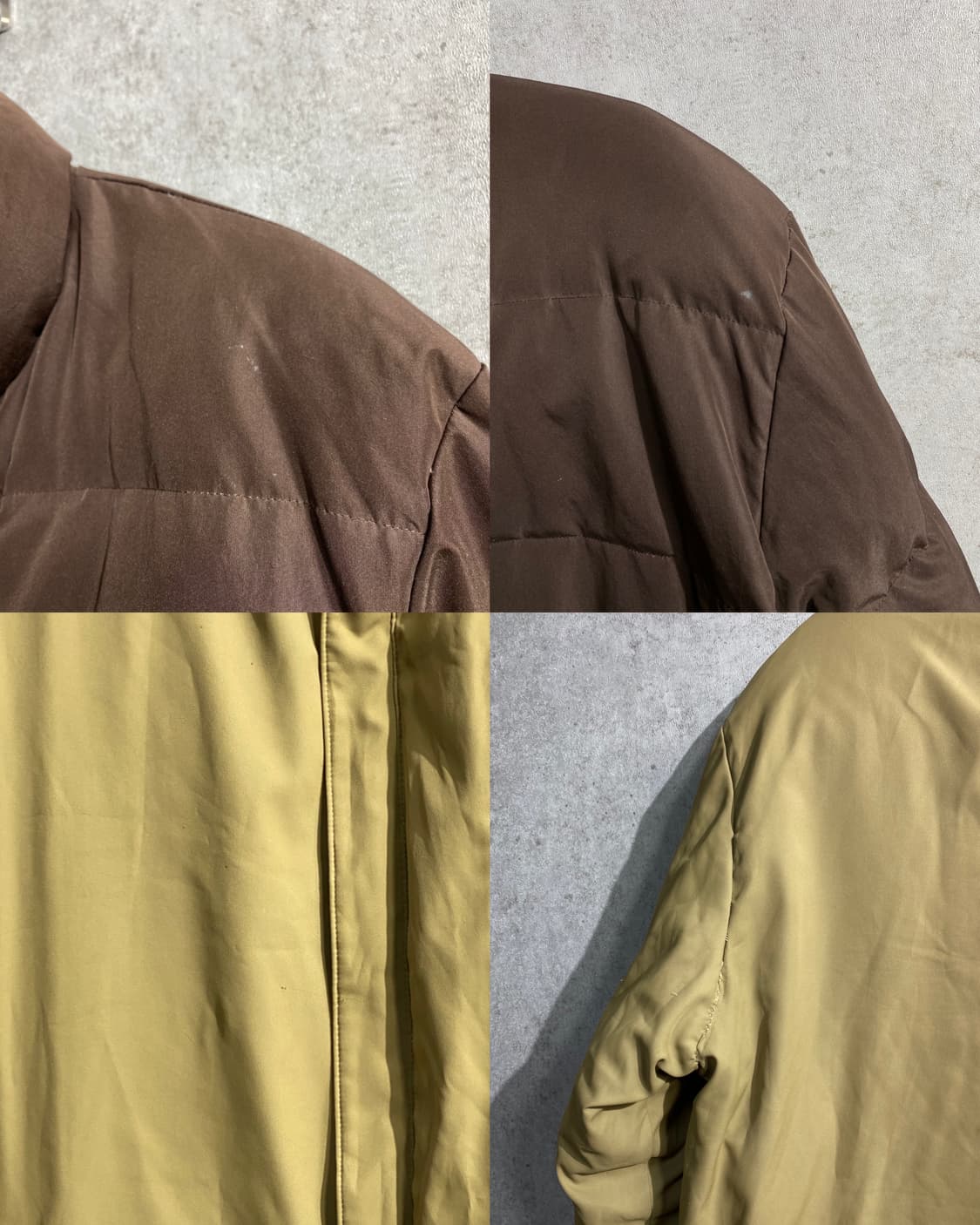 [100] 90s YSL 입생로랑 브라운 리버서블 구스다운 패딩 상품이미지8