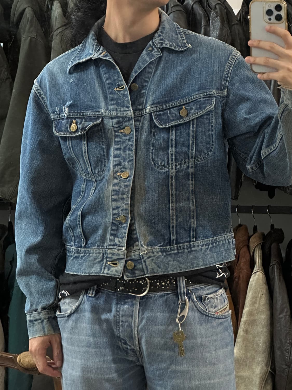 60's OG Lee 리 101J 데님 자켓 리 청자켓 상품이미지3