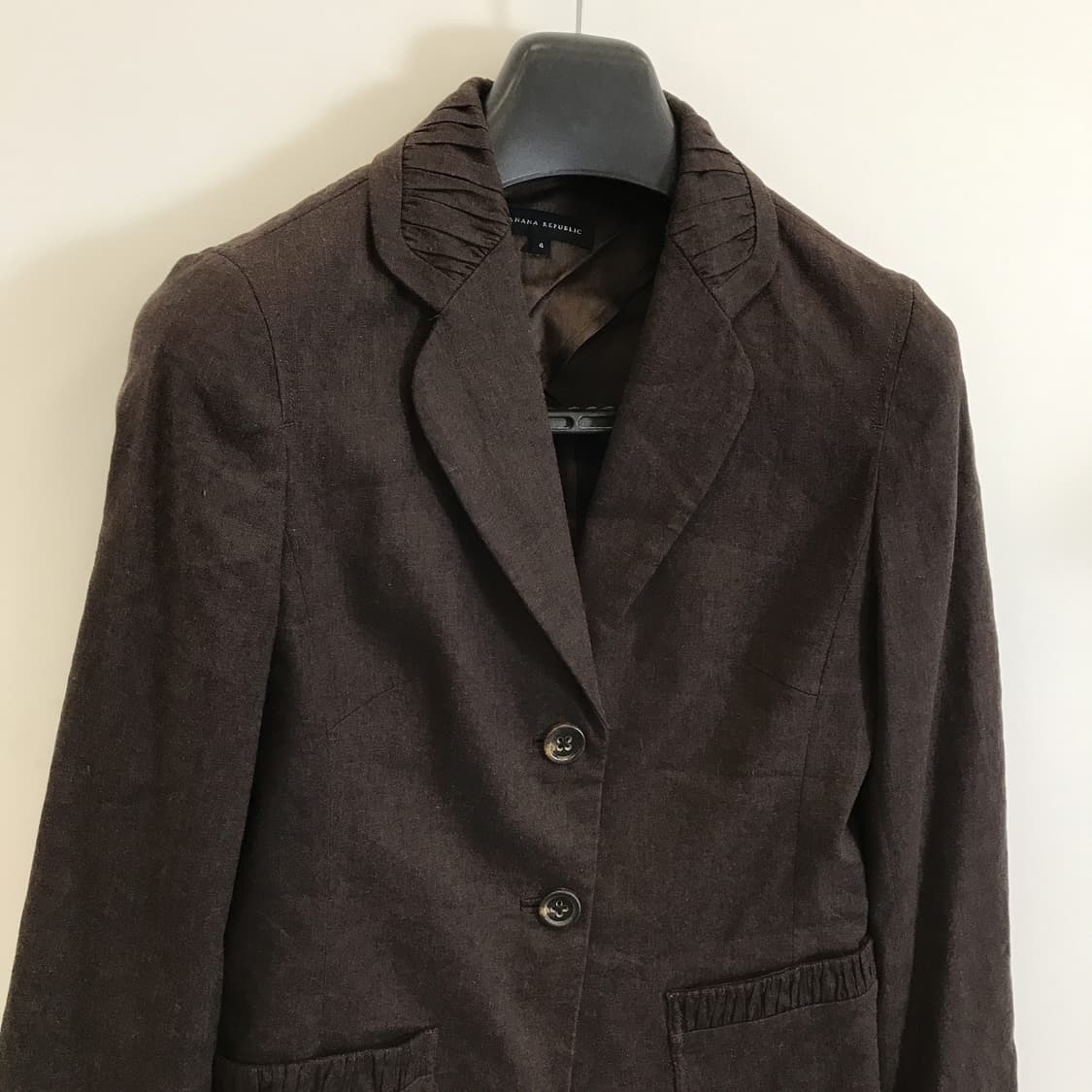 바나나리퍼블릭 브라운 린넨자켓 [여성55] 상품이미지2