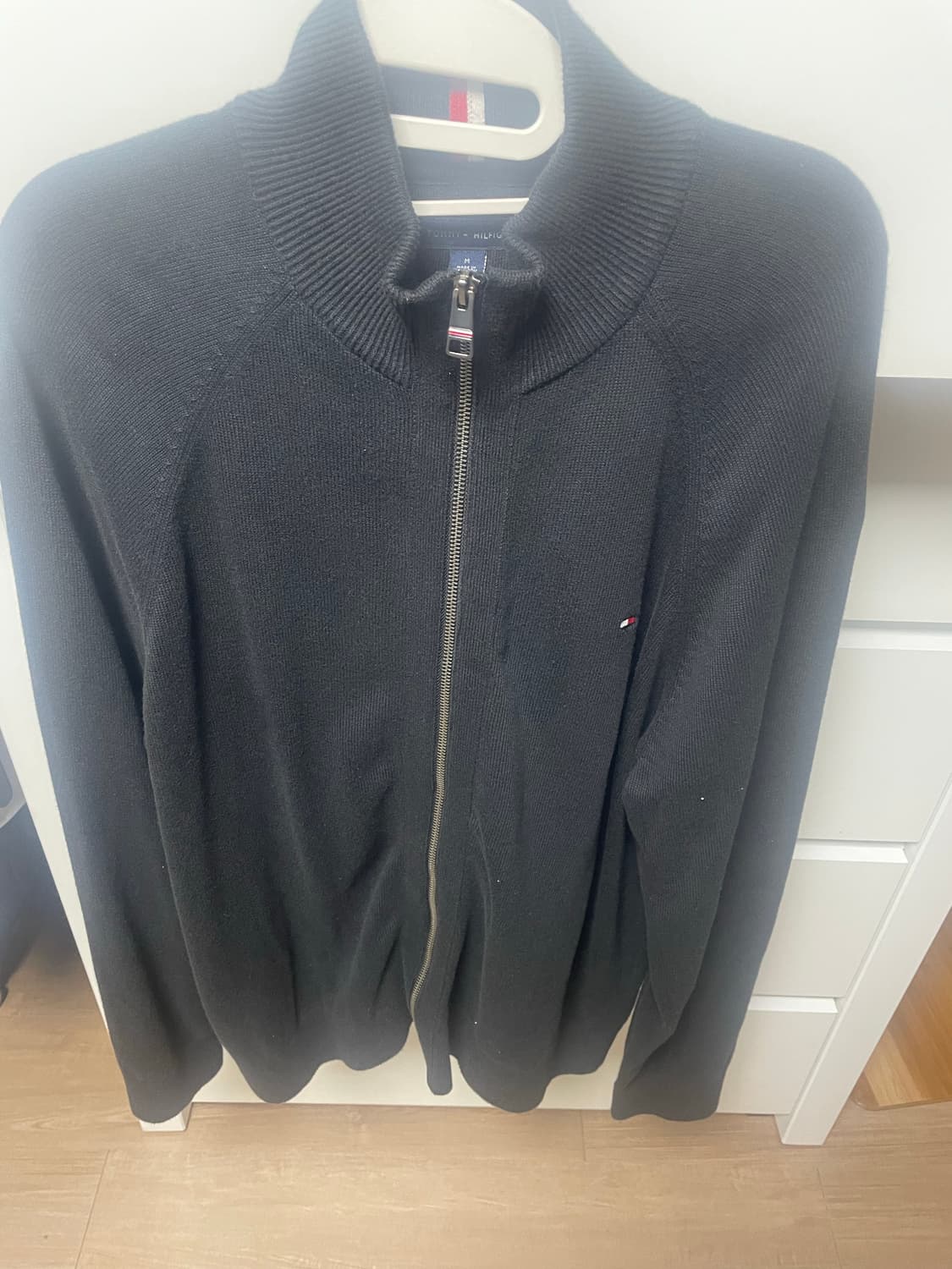 타미힐피거 니트집업(m) 실착 L-LX 상품이미지2