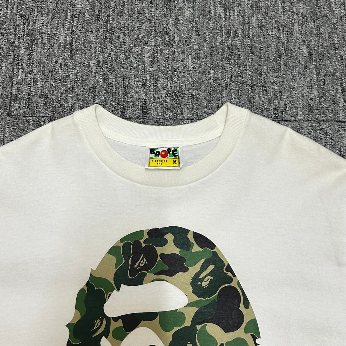 베이프 바이 베이싱 에이프 카모 티셔츠 화이트 상품이미지3