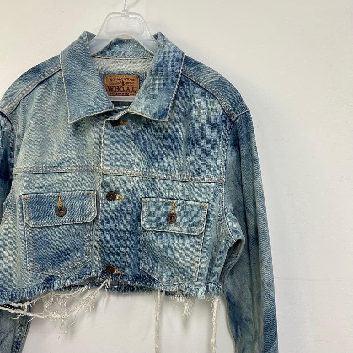 후아유 커스텀 크롭 청자켓[689] 상품이미지5