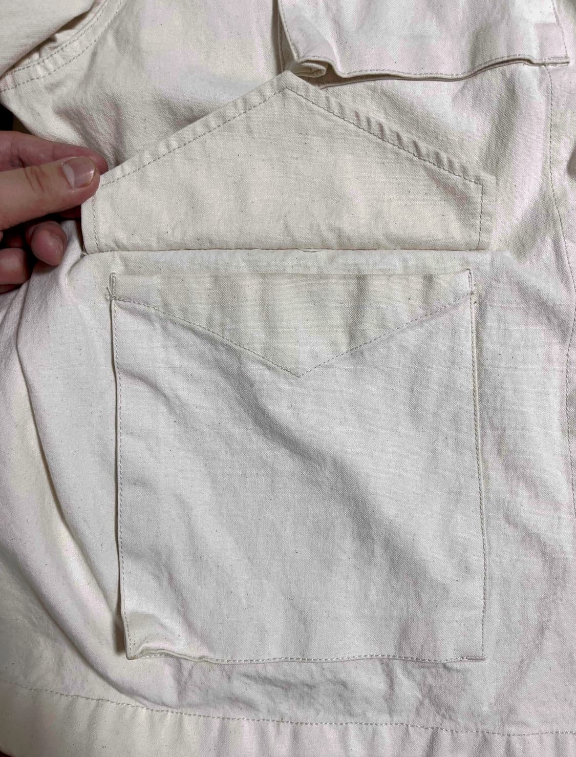 [OS] ISSUE THINGS 이슈띵스 Type 01 워크자켓 크림 상품이미지10